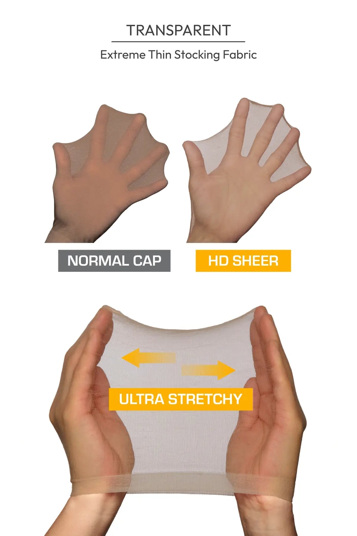 RED BY KISS HD INVISIBLE WIG CAP 5PCS