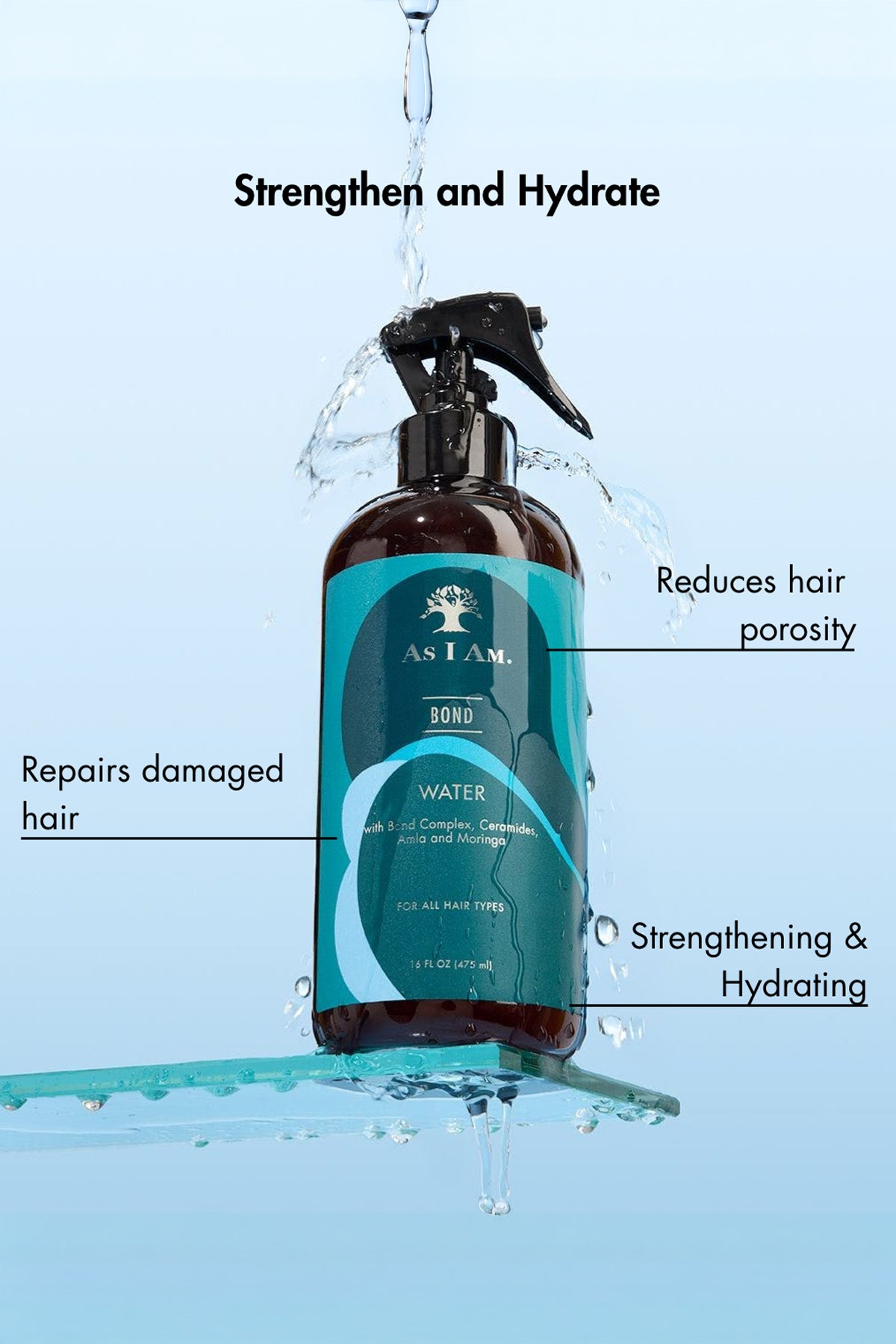 AS I AM BOND WATER 16oz