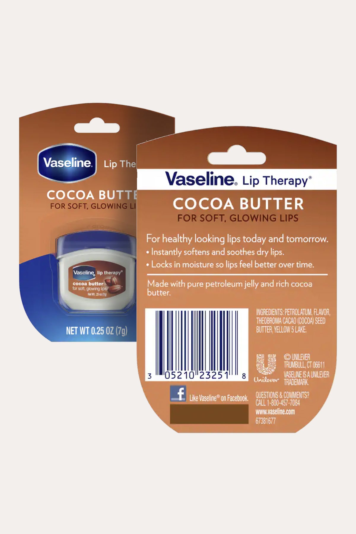 VASELINE LIP THERAPY MINI 0.25oz (4 TYPES)