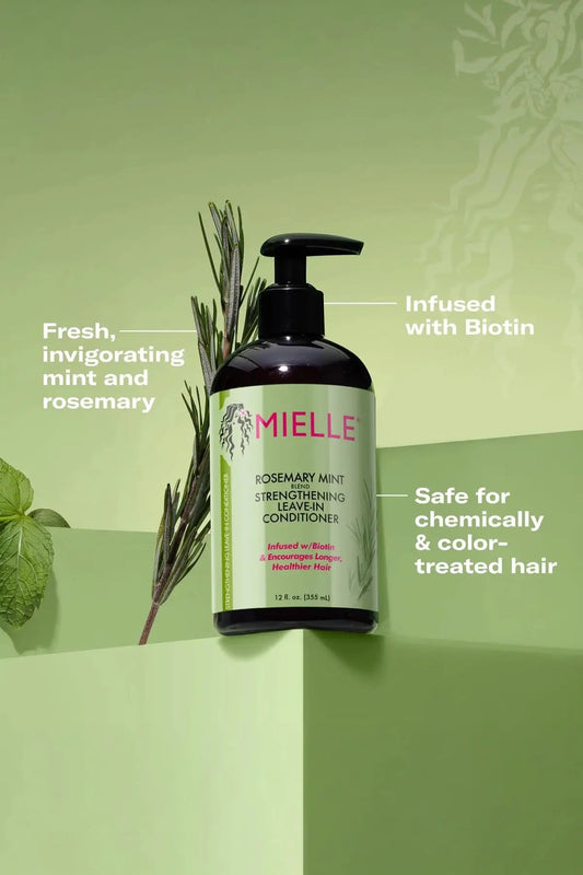 MIELLE ROSEMARY MINT STRENGTHENING LEAVE-IN CONDITIONER 12oz MIELLE ORGANICS
