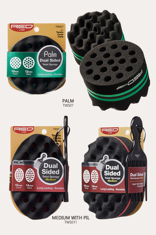 RED BY KISS DUAL SIDED TWIST SPONGE - BSW BEAUTY CANADA