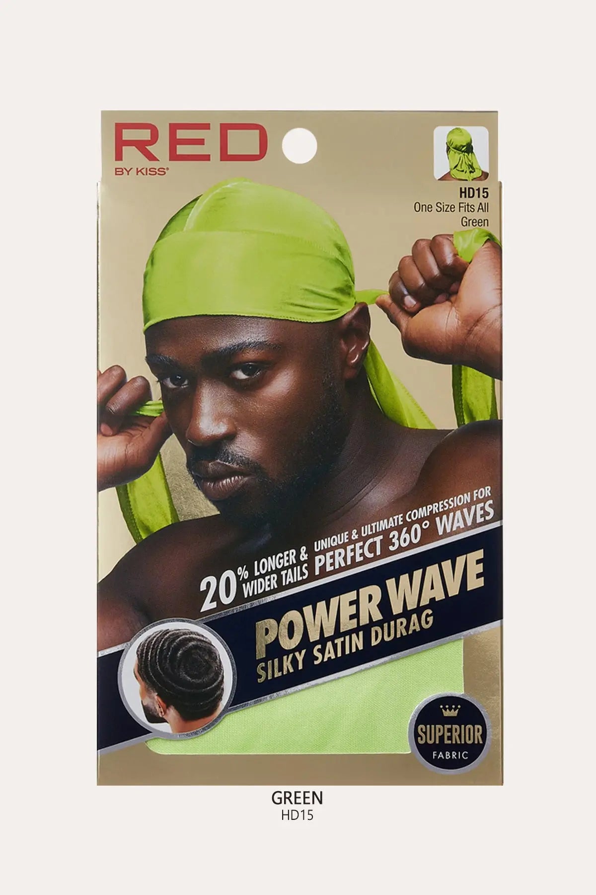 RED BY KISS POWER WAVE SILKY DURAG RED BEAUTY