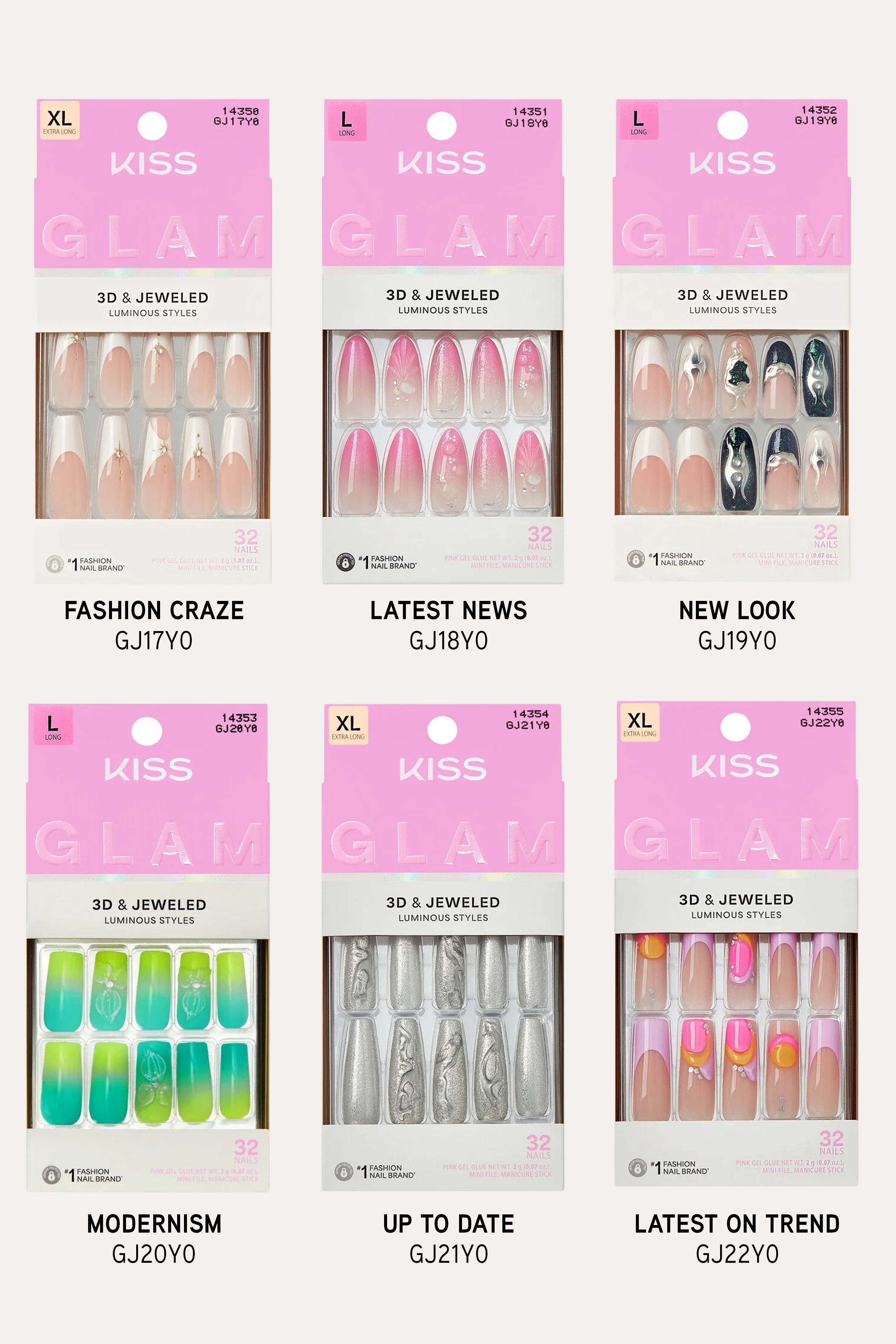 KISS GLAM JEWELED NAILS