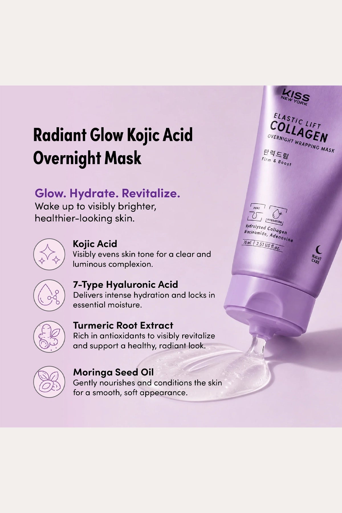 KISS NEW YORK OVERNIGHT WARPPING MASK