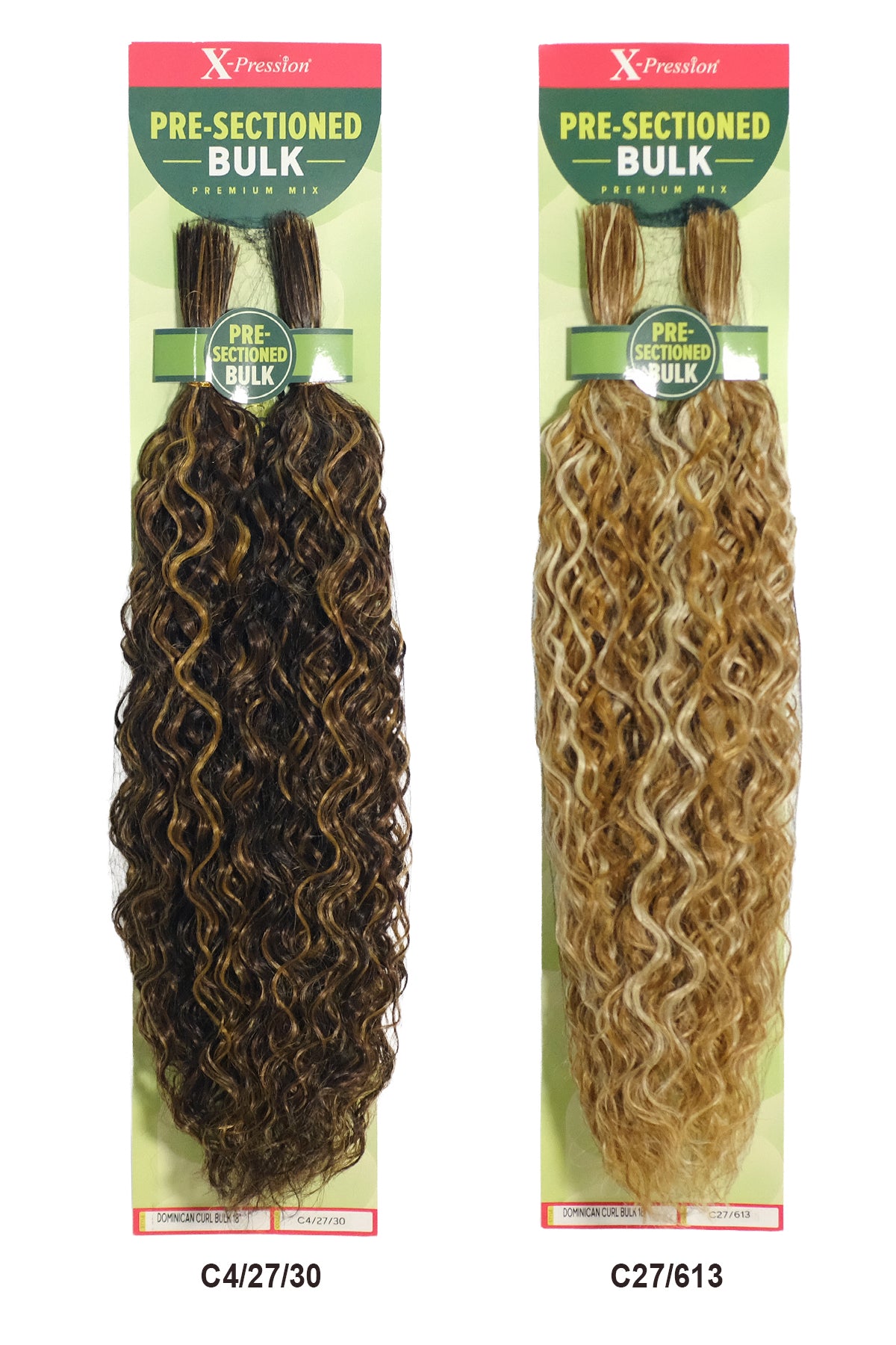 OUTRE X-PRESSION PRE - SECTIONED DOMINICAN CURL BULK 18"