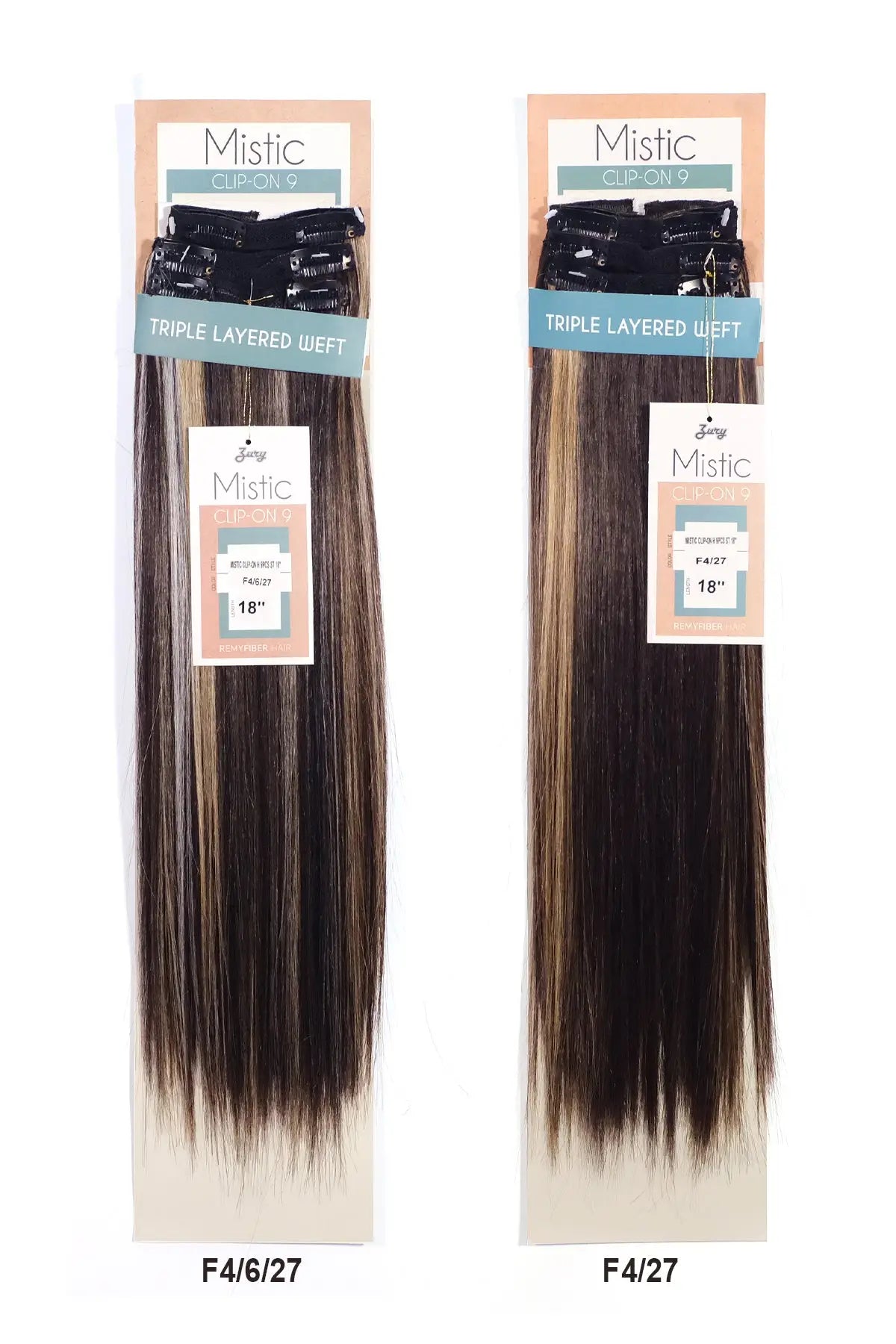 ZURY MISTIC CLIP-ON 9PC 18" Zury