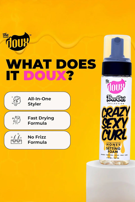 THE DOUX CRAZY SEXY CURL HONEY SETTING FOAM THE DOUX
