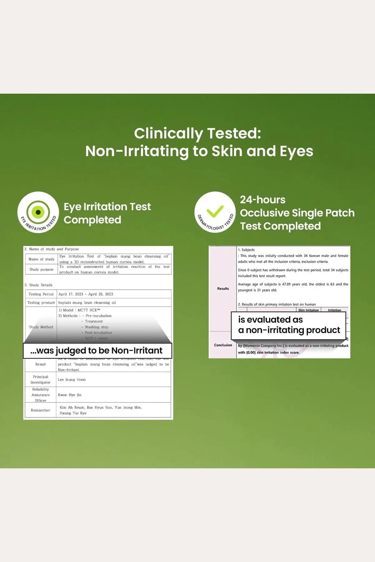 BEPLAIN MUNG BEAN CLEANSING OIL - Perfect for Sensitive Skin BEPLAIN