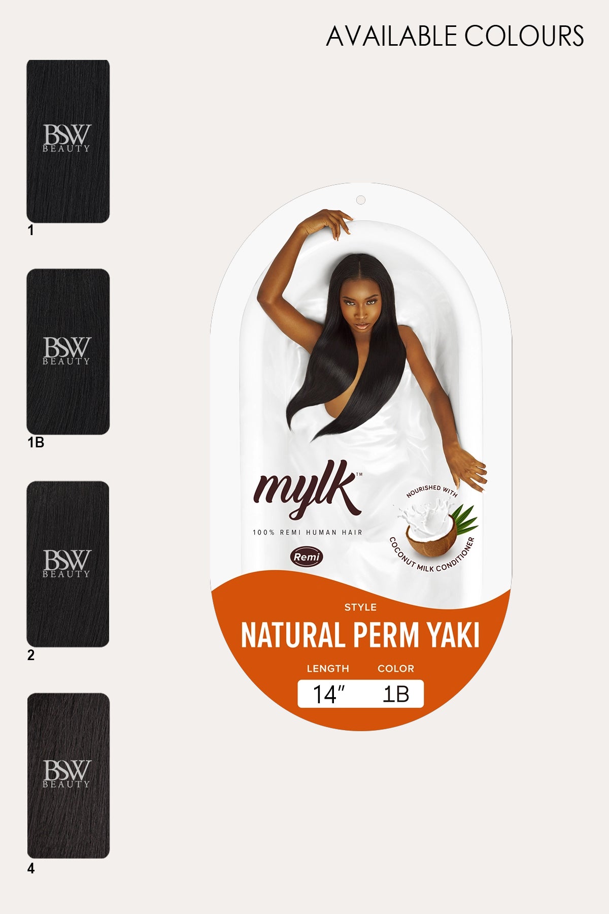 OUTRE MYLK 100% REMI HUMAN HAIR - NATURAL PERM YAKI 14" - BSW BEAUTY CANADA
