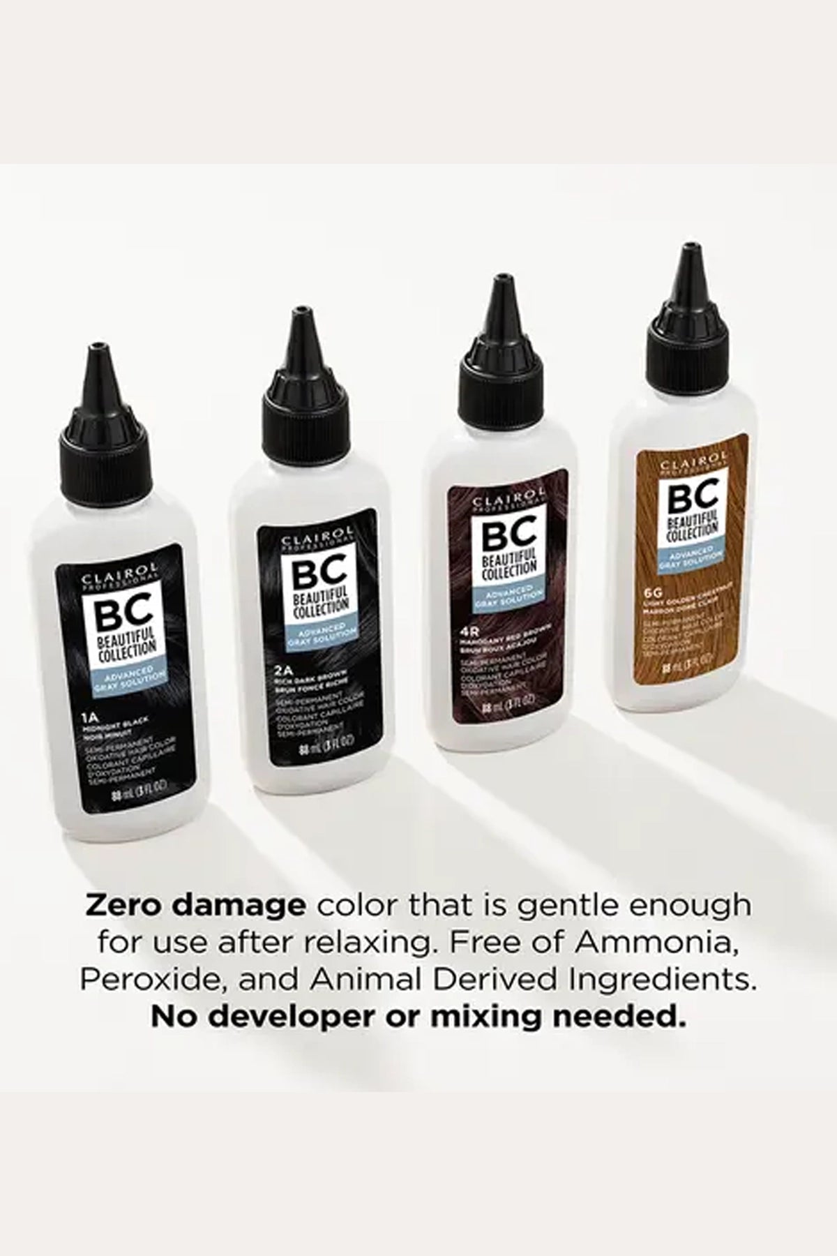 CLAIROL PROFESSIONAL BEAUTIFUL COLLECTION COLORATION SEMI-PERMANENTE POUR CHEVEUX GRIS - 8 COULEURS 88 ml