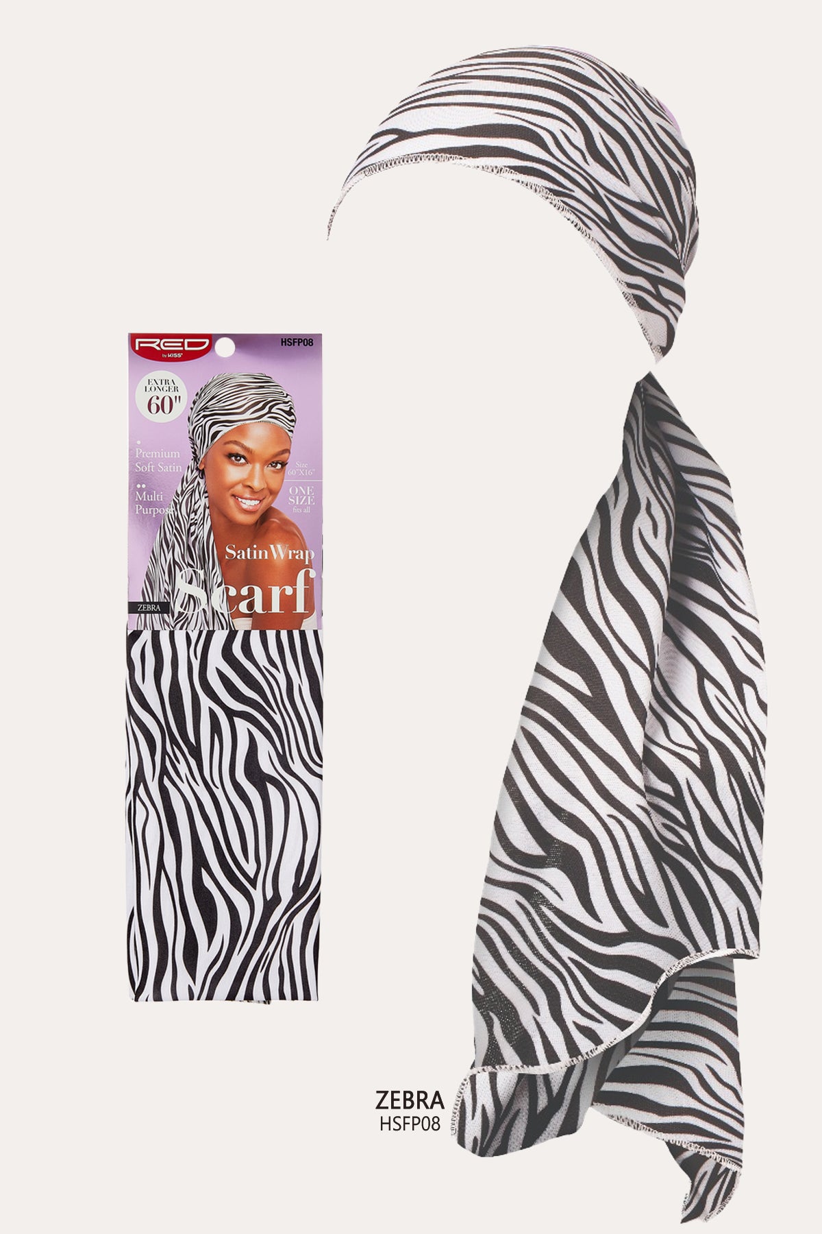 RED BY KISS SILK SATIN WRAP SCARF - BSW BEAUTY CANADA