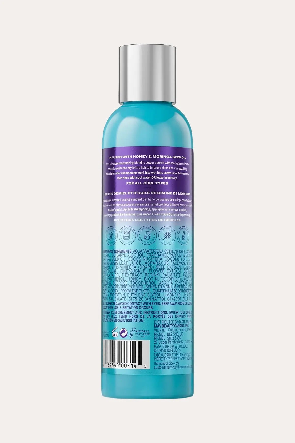 THE MANE CHOICE TROPICAL MORINGA SWEET OIL & HONEY RINSE OUT OR LEAVE-IN CONDITIONER THE MANE CHOICE