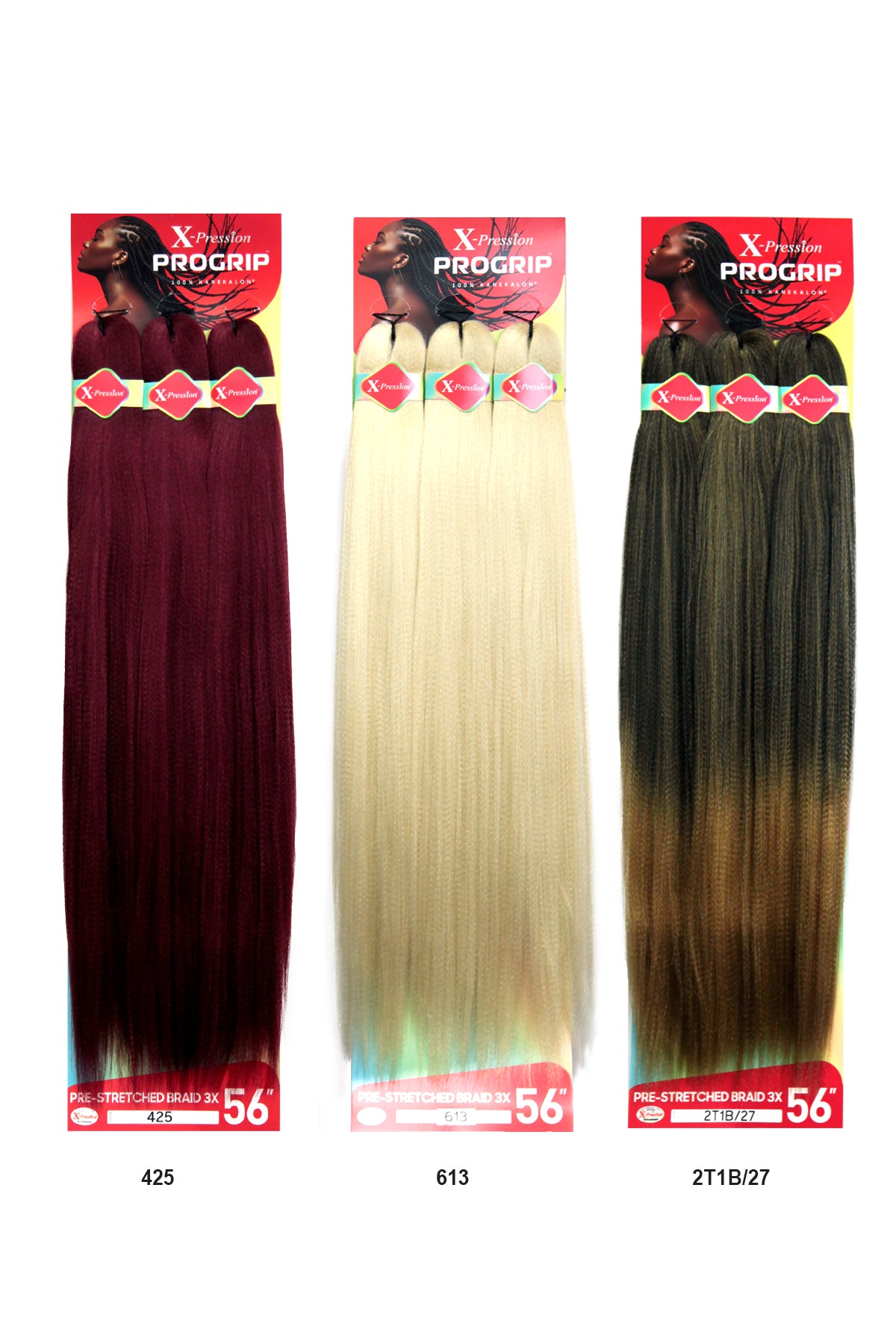 OUTRE X-PRESSION 3X PROGRIP PRE-STRETCHED BRAID 56