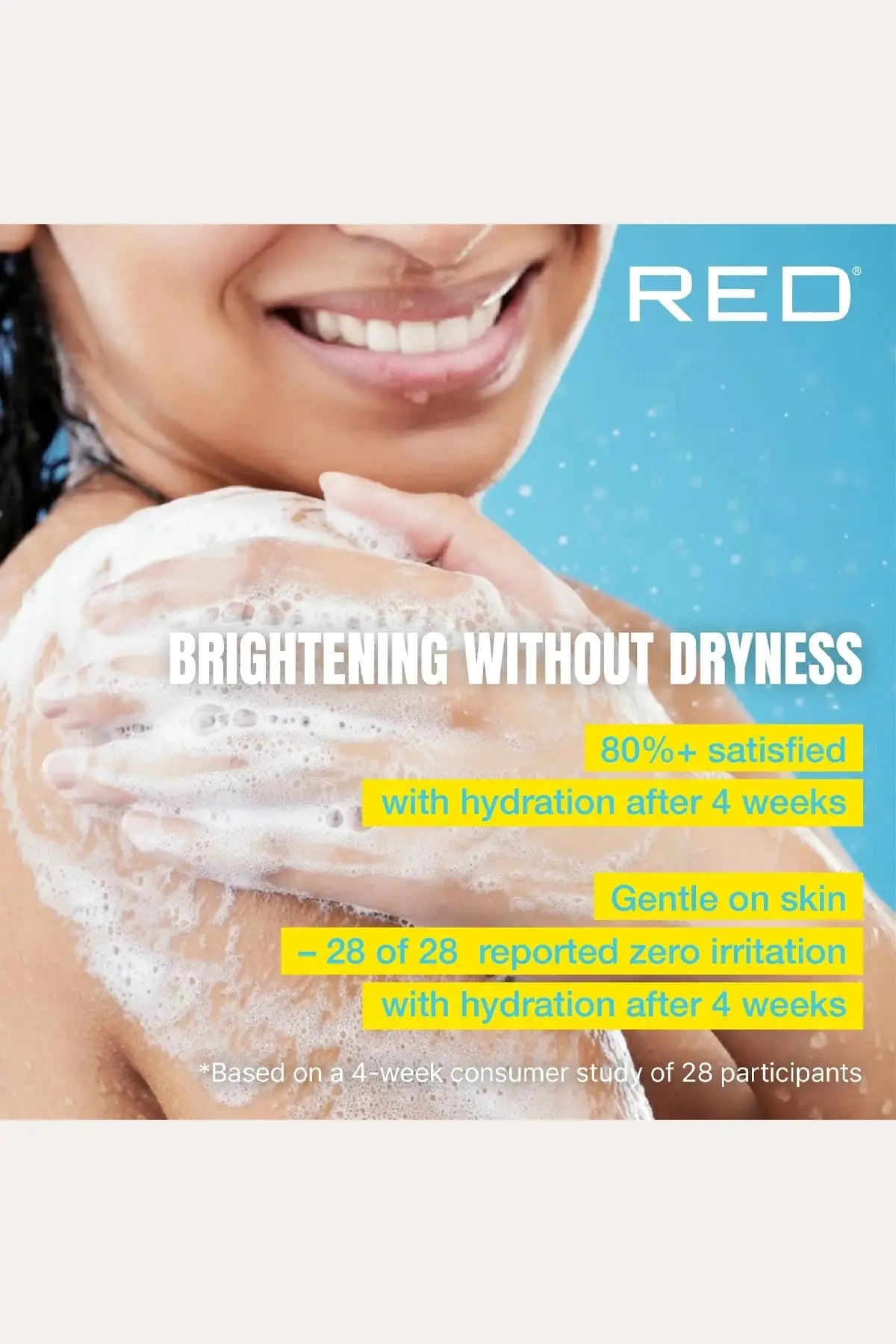 RED BY KISS GLOW UP BRIGHTENING BODY WASH -  KOJIC ACID, VITAMIN C & NIACINAMIDE - BSW BEAUTY CANADA