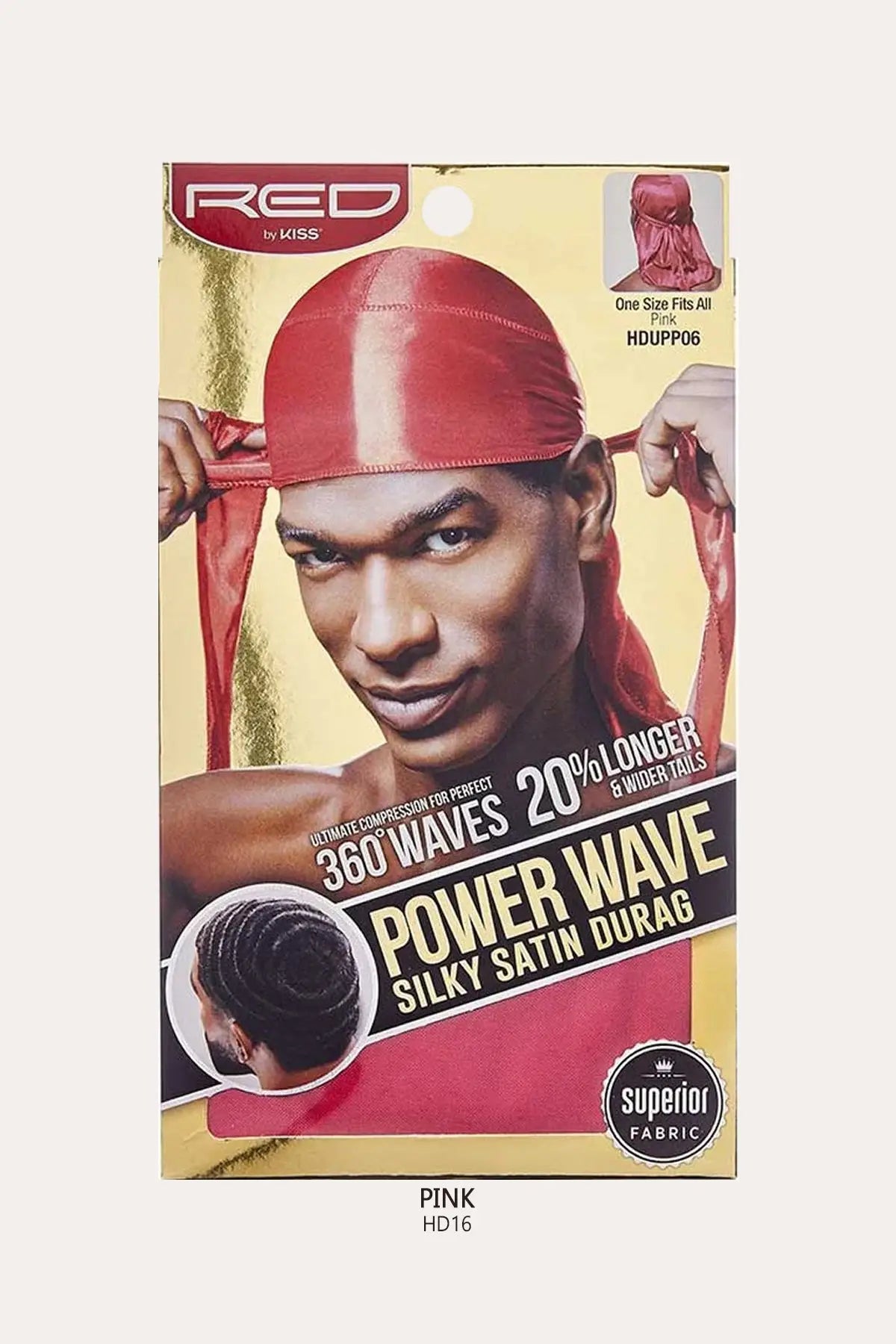 RED BY KISS POWER WAVE SILKY DURAG RED BEAUTY
