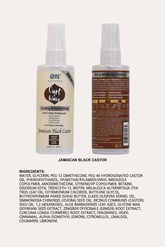 ON NATURAL CURL-N-WAVY 4IN1  ENHANCER 3.38OZ ON NATURAL