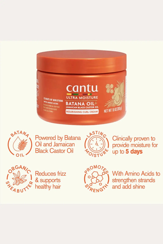 CANTU ULTRA MOISTURE BATANA OIL NOURISHING CURL CREAM CANTU