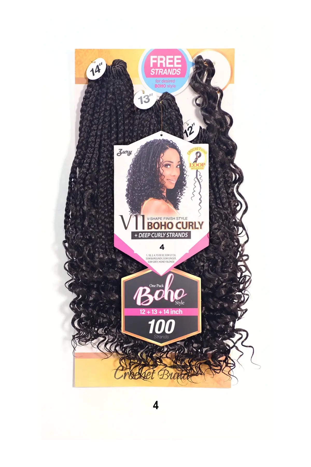 ZURY CROCHET BRAID V11 BOHO CURLY (12"+13"+14") ROYAL
