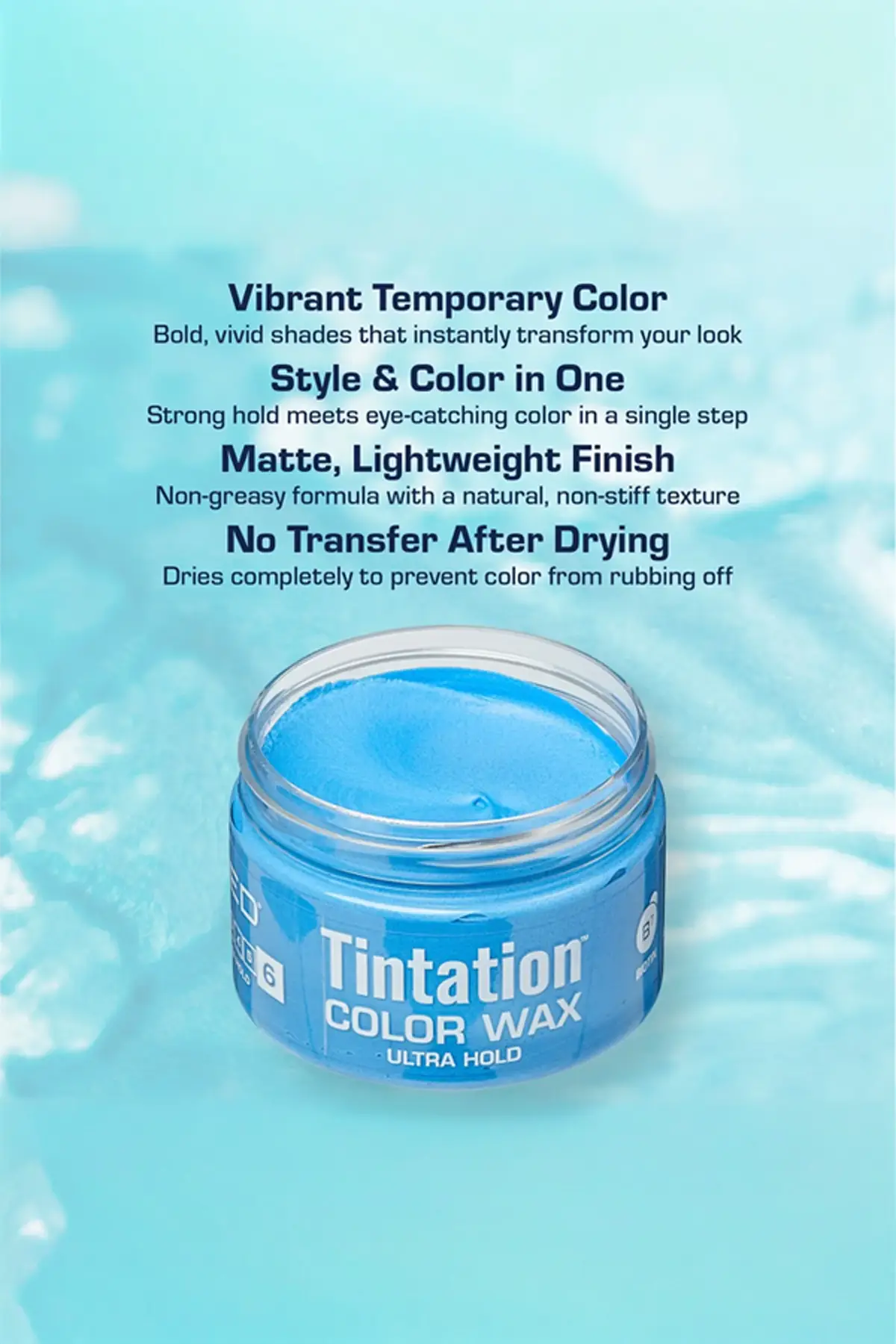 RED BY KISS TEMPORARY HAIR COLOR WAX - VIVID INSTANT COLOR RED BEAUTY