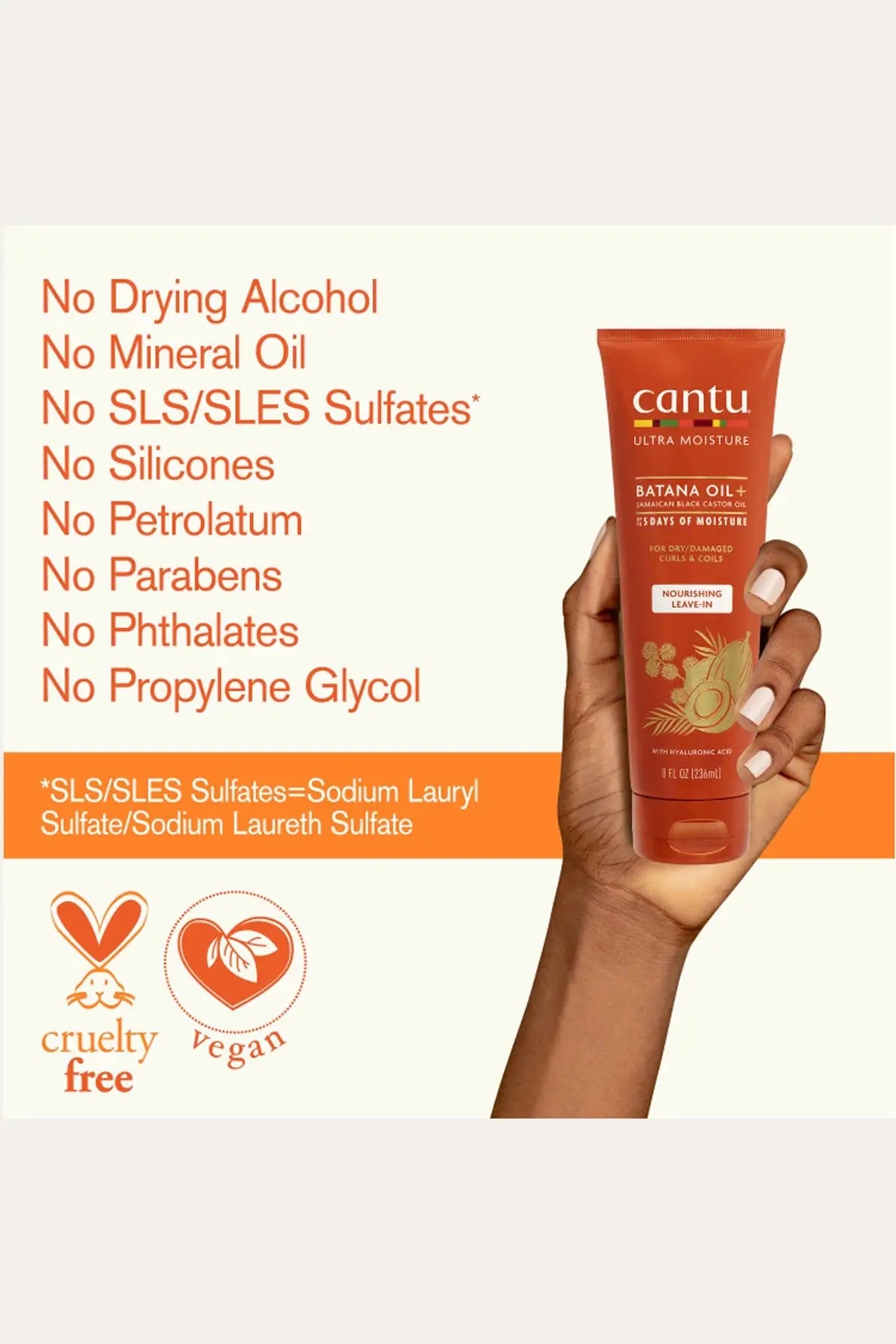 CANTU ULTRA MOISTURE BATANA OIL NOURISHING LEAVE IN CONDITIONER CANTU