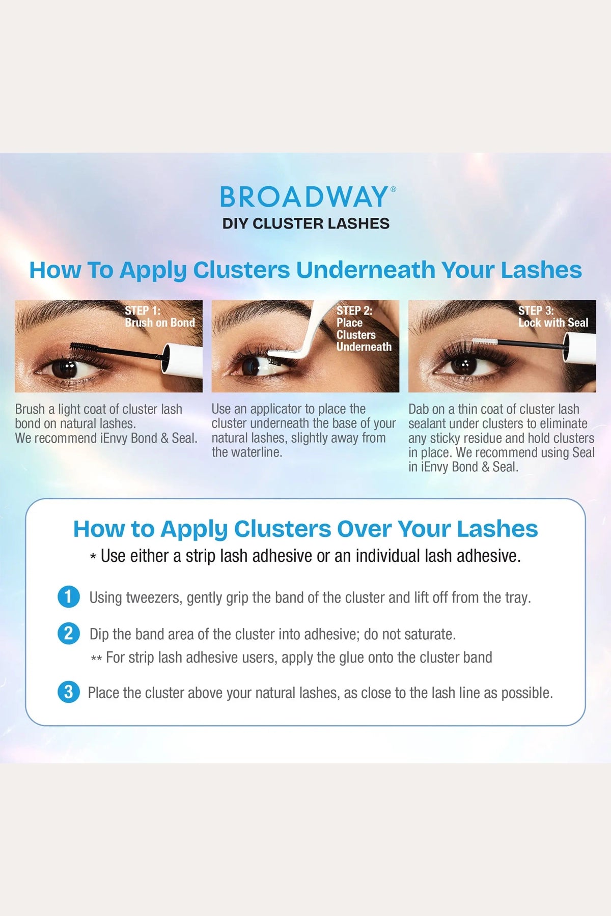 BROADWAY NATURAL DIY CLUSTER LASHES | INDIVISUAL FALSE EYELASHES
