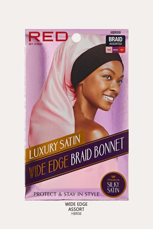 RED BY KISS DRAWSTRING SILKY BRAID BONNET - BSW BEAUTY CANADA