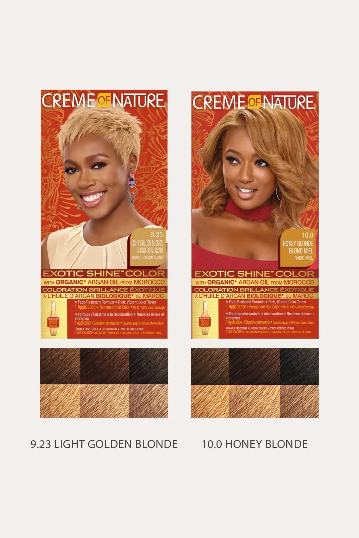 CREME OF NATURE  EXOTIC SHINE COLOR WITH ARGAN OIL FROM MOROCCO KIT