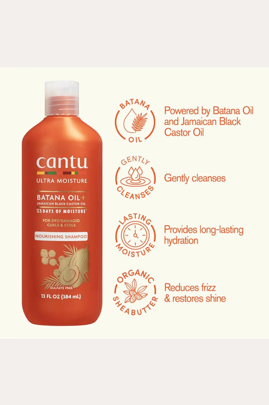CANTU ULTRA MOISTURE BATANA OIL NOURISHING SHAMPOO CANTU
