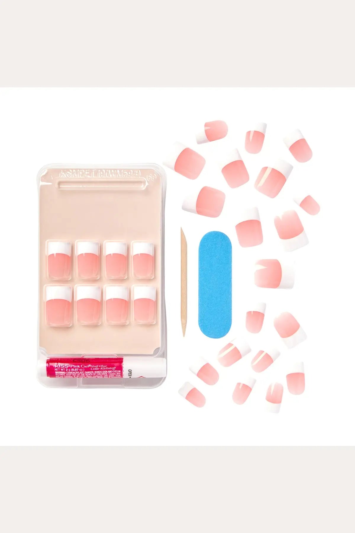 KISS SALON ACRYLIC FRENCH KIT RED BEAUTY
