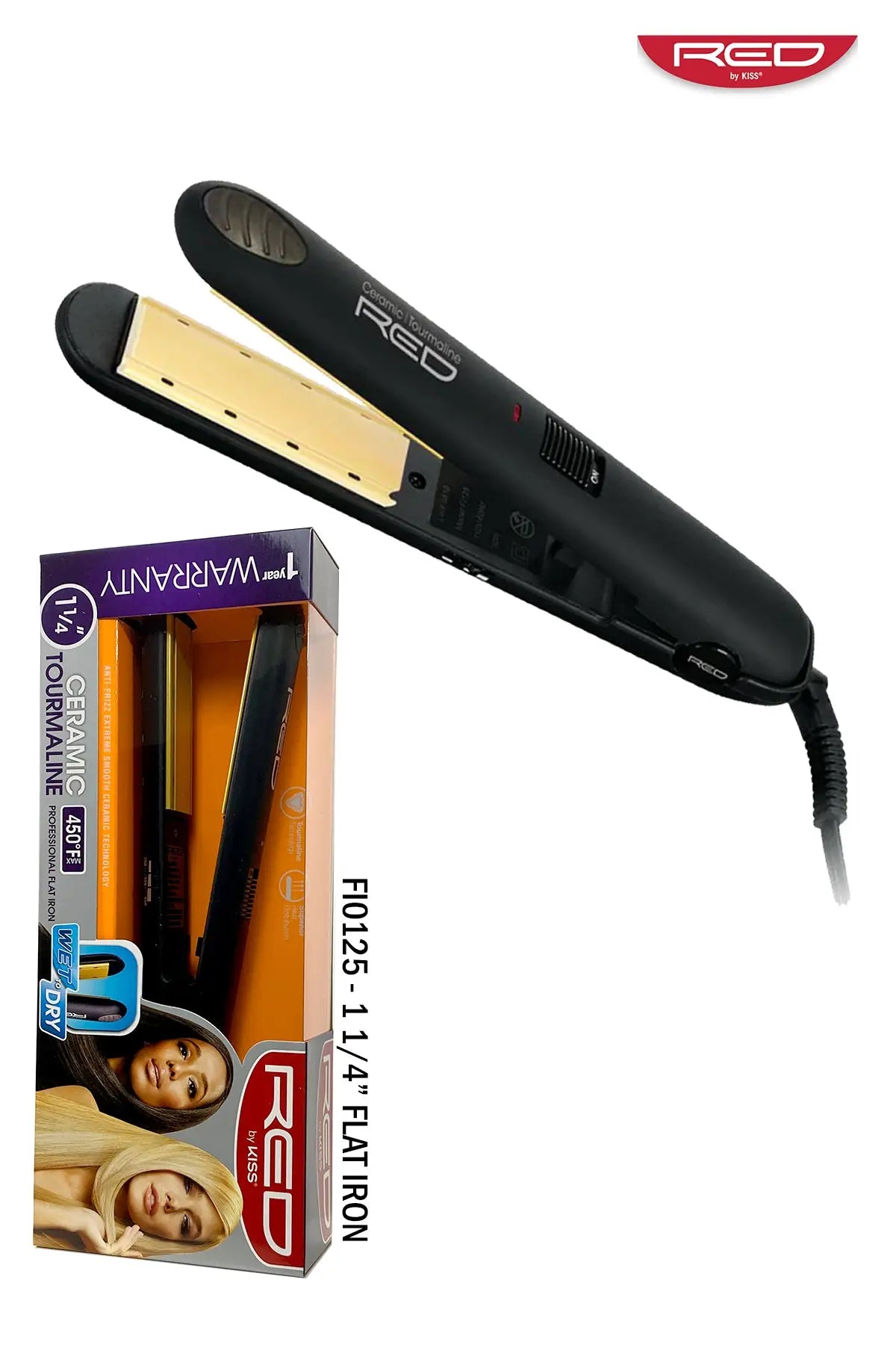 RED BY KISS CERAMIC FLAT IRON - BSW BEAUTY CANADA