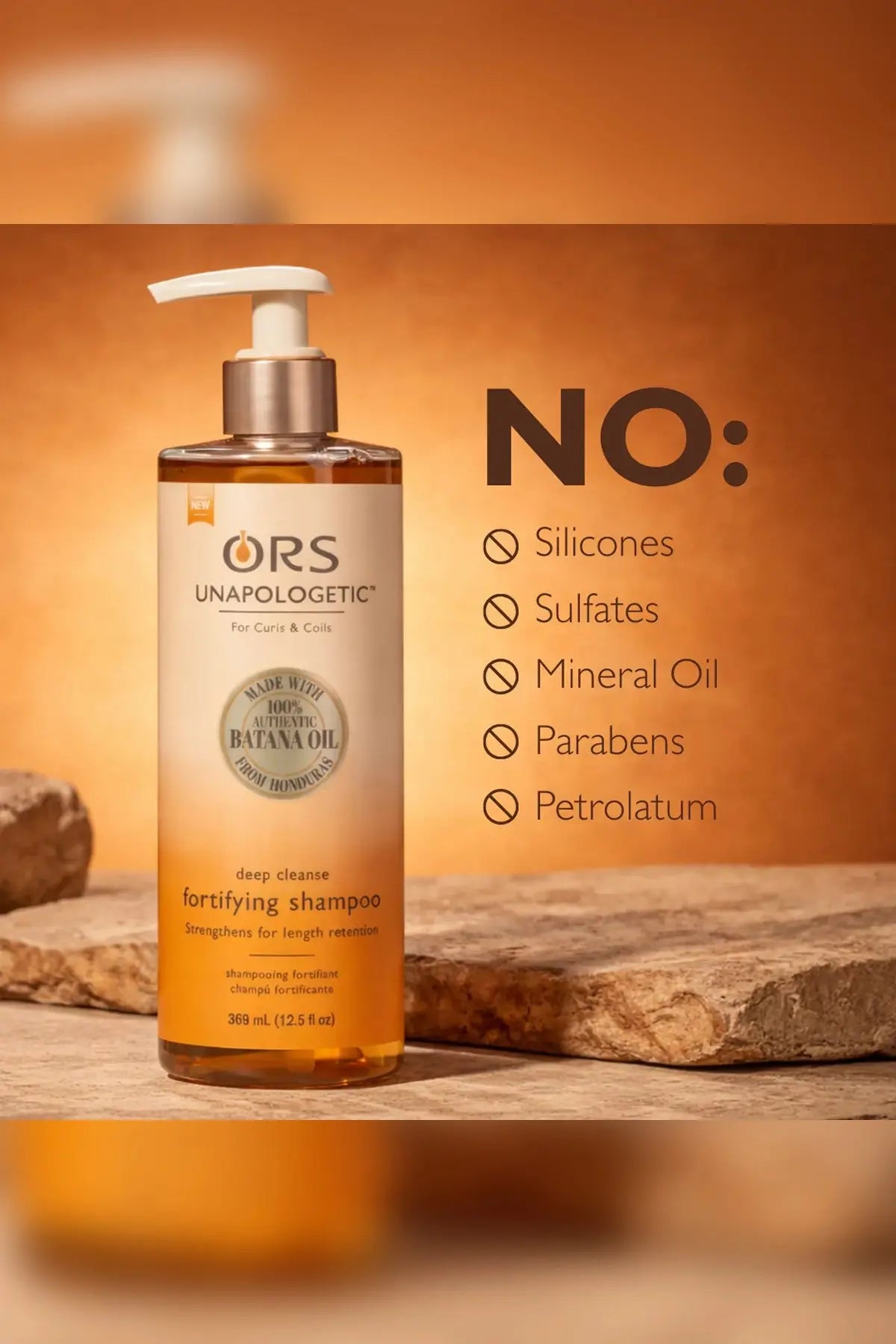 ORS UNAPOLOGETIC DEEP CLEANSE FORTIFYING SHAMPOO 12.5oz ORS