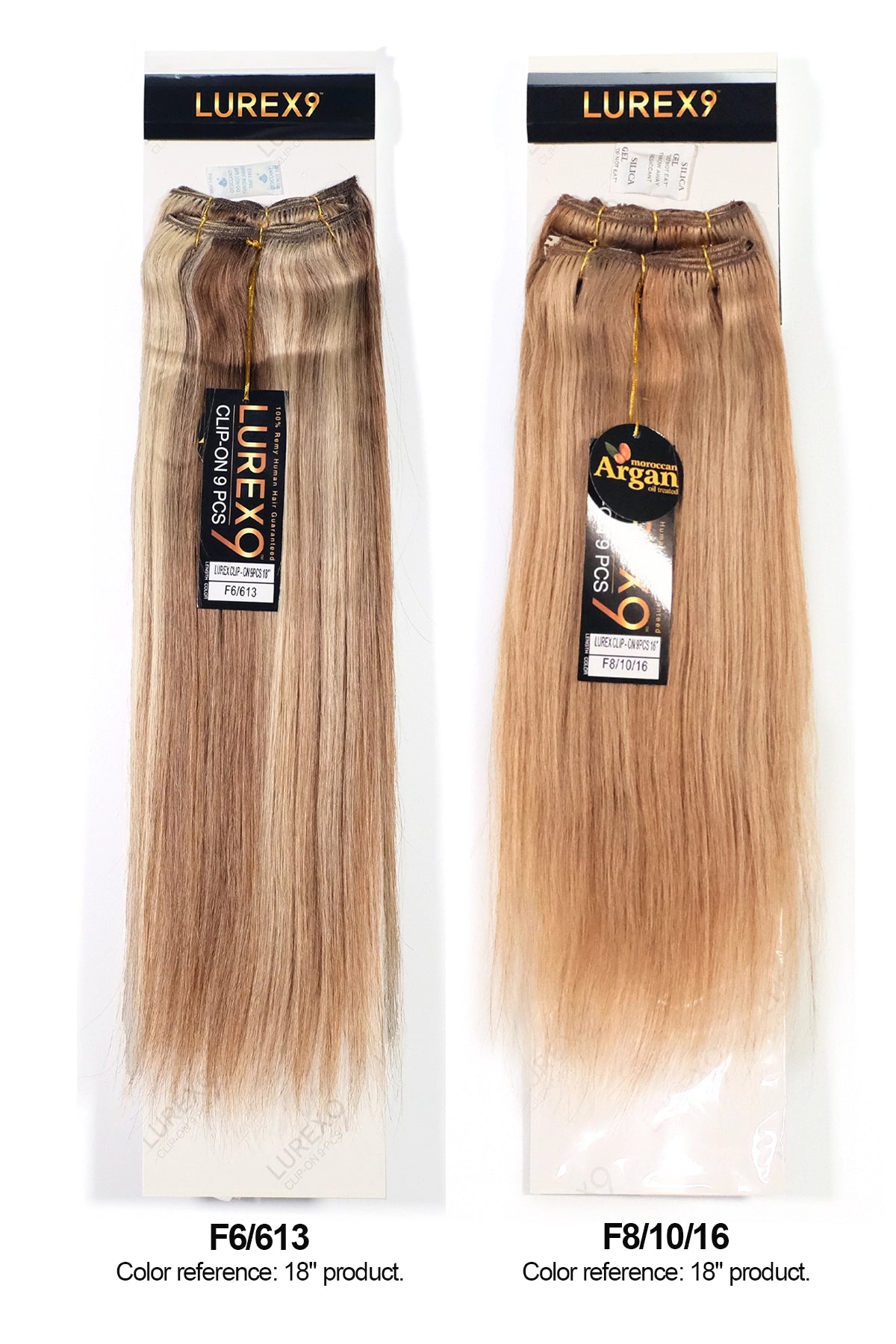 ZURY LUREX 9 EXTENSION À CLIPS 9 PIÈCES LISSE 22"
