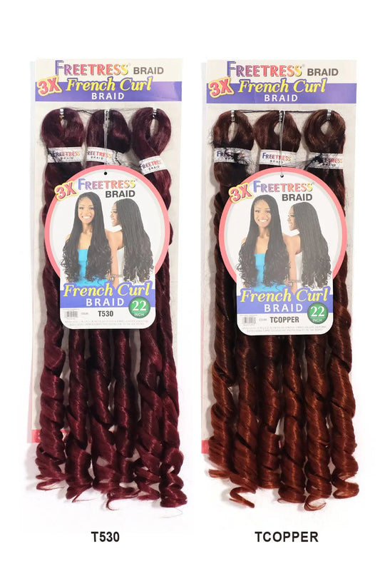SHAKE N GO FREETRESS 3X FRENCH CURL BRAID 22" SHAKE N GO