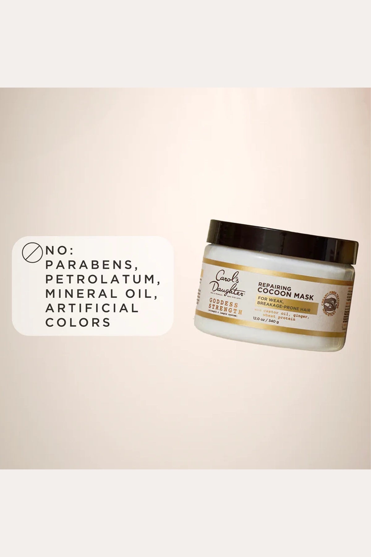 CAROLS DAUGHTER STRENGTH REPAIR COCONUT HYDRATING HAIR MASK 12oz