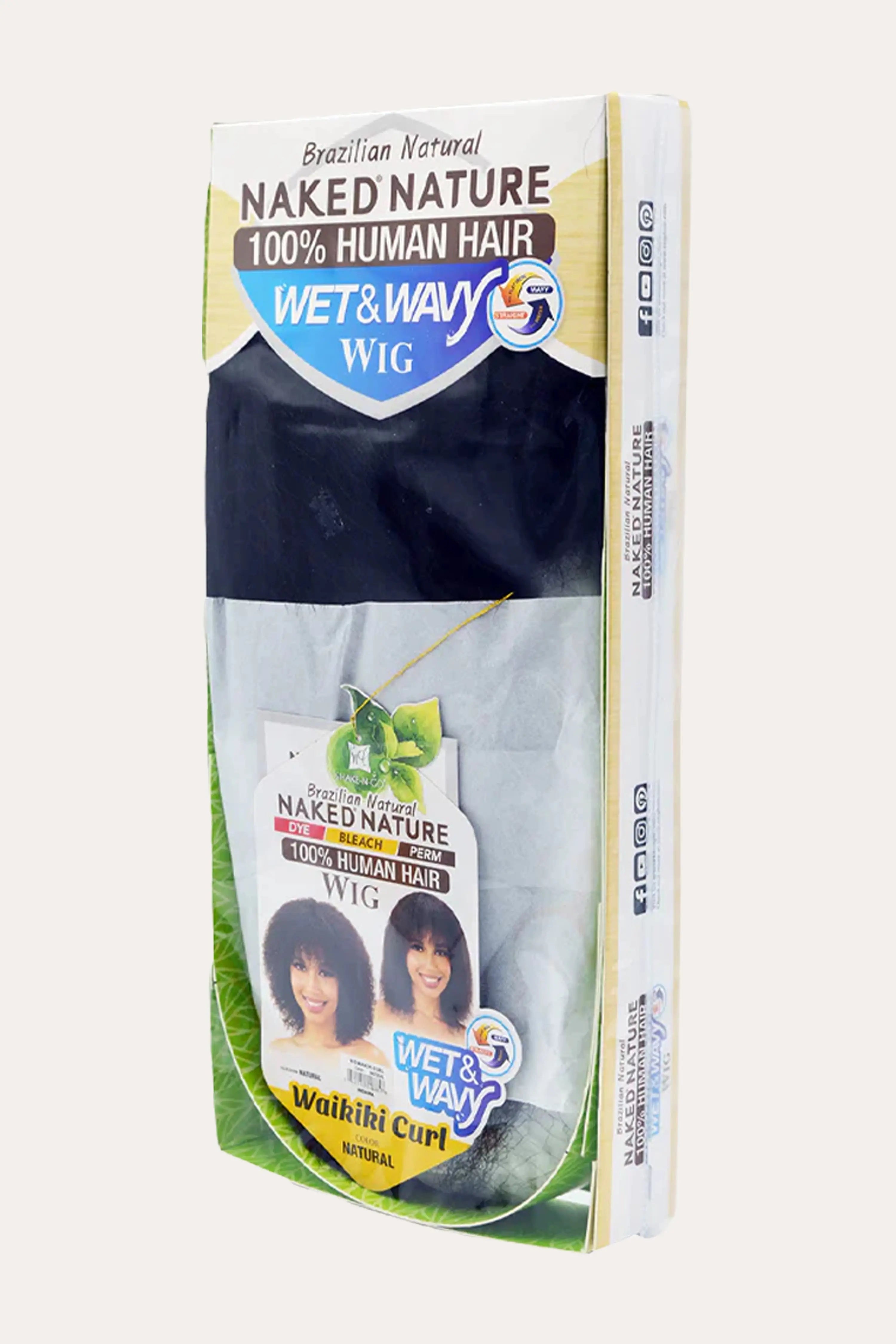 [Registered][Pickup Complete]SHAKE N GO NAKED 100% HUMAN HAIR WET&WAVY WIG - WAIKIKI CURL !