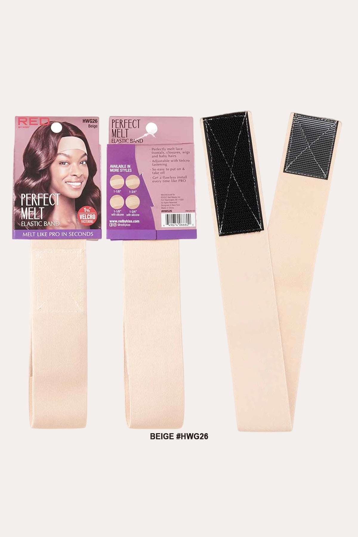 RED BY KISS PREMIUM ELASTIC WIG BAND - WIDE