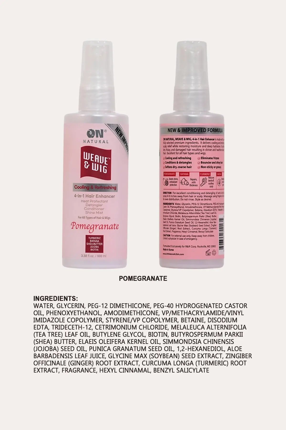 ON NATURAL CURL-N-WAVY 4IN1  ENHANCER 3.38OZ ON NATURAL