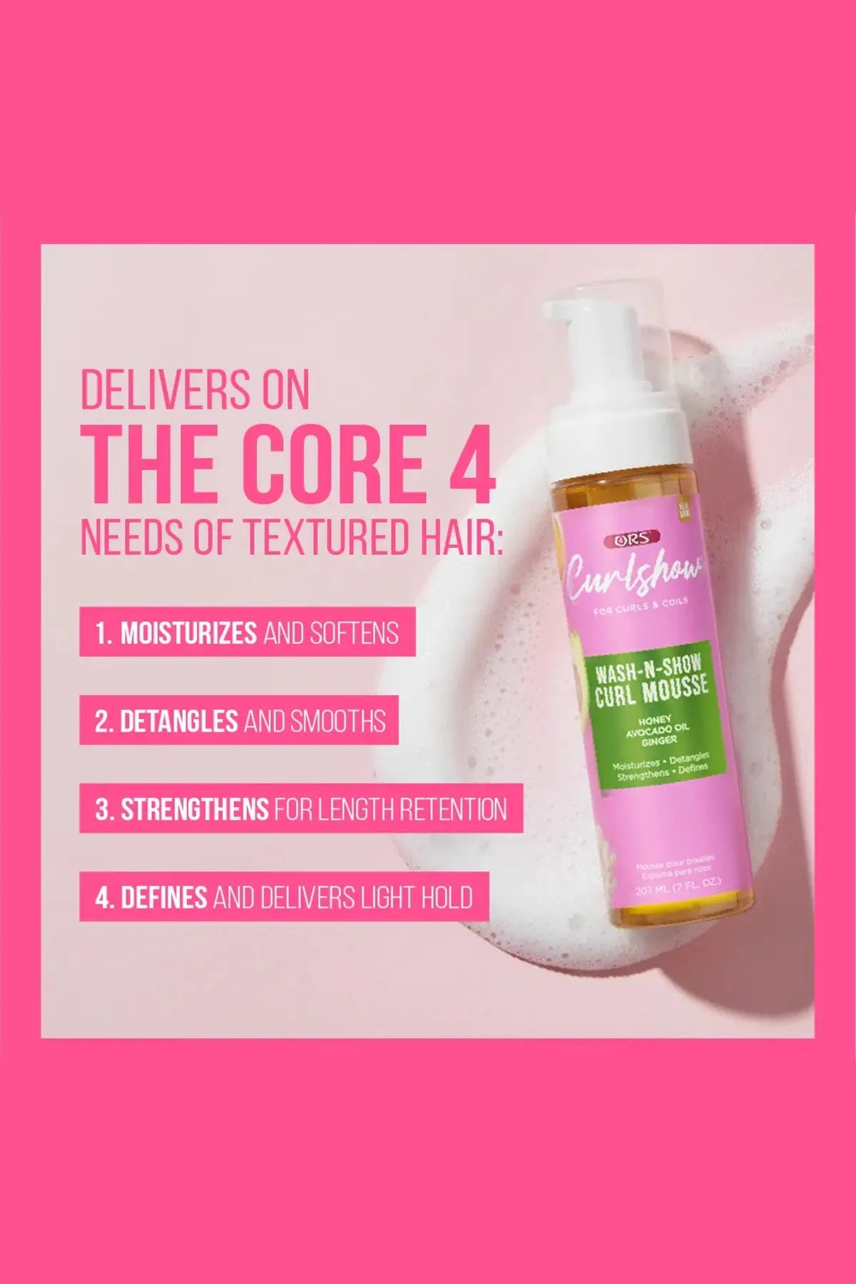 ORS CURLSHOW CURL STYLE CURL MOUSSE 7oz ORS