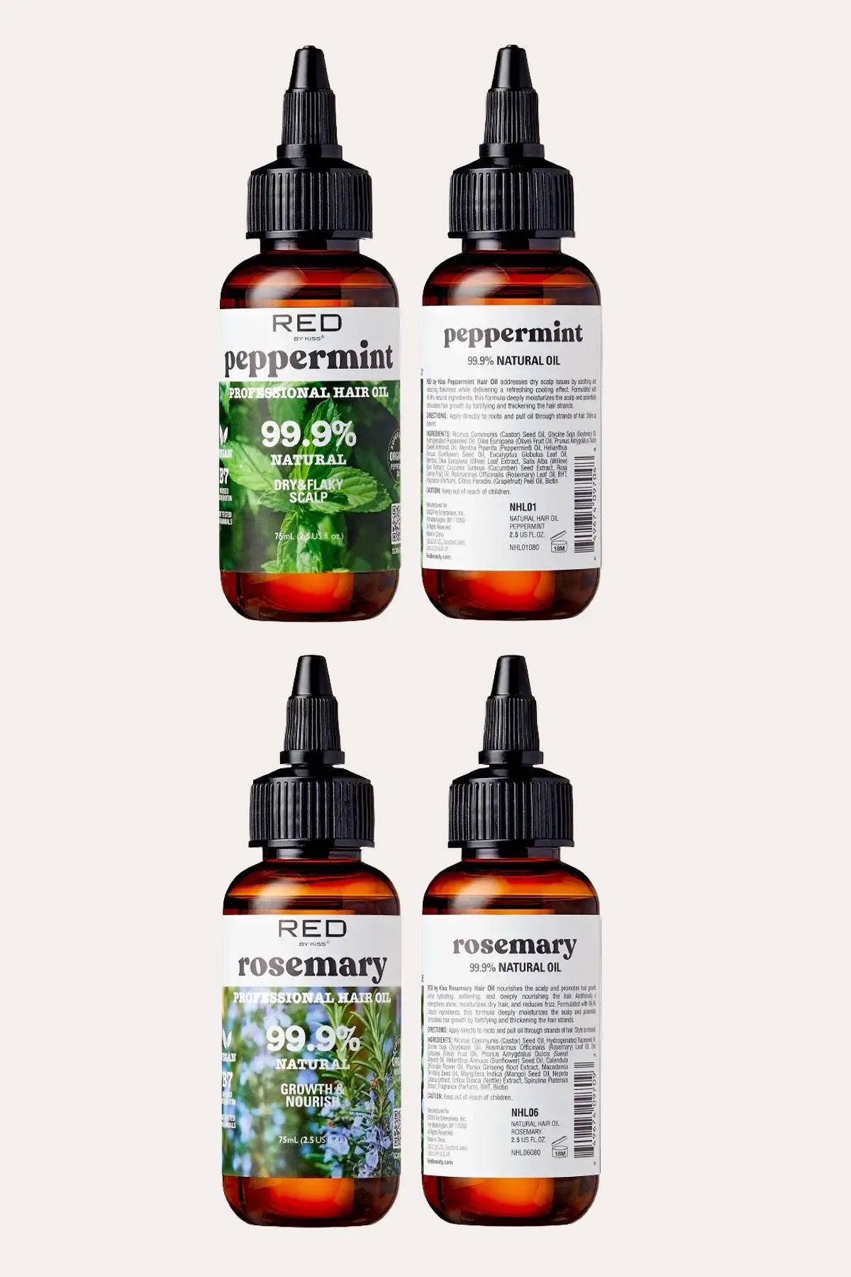 RED BY KISS PROFESSIONAL HAIR OIL (8 TYPES)