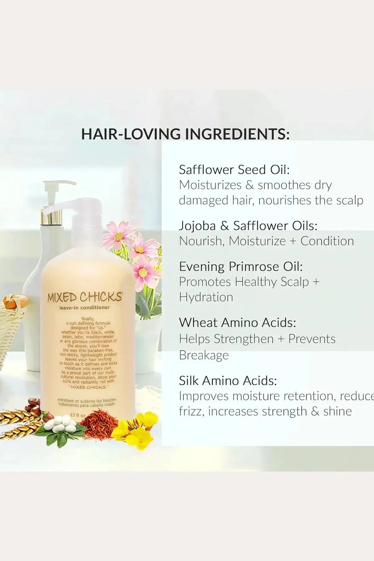MIXED CHICKS LEAVE-IN CONDITIONER (2oz/10oz/33oz) MIXED CHICKS