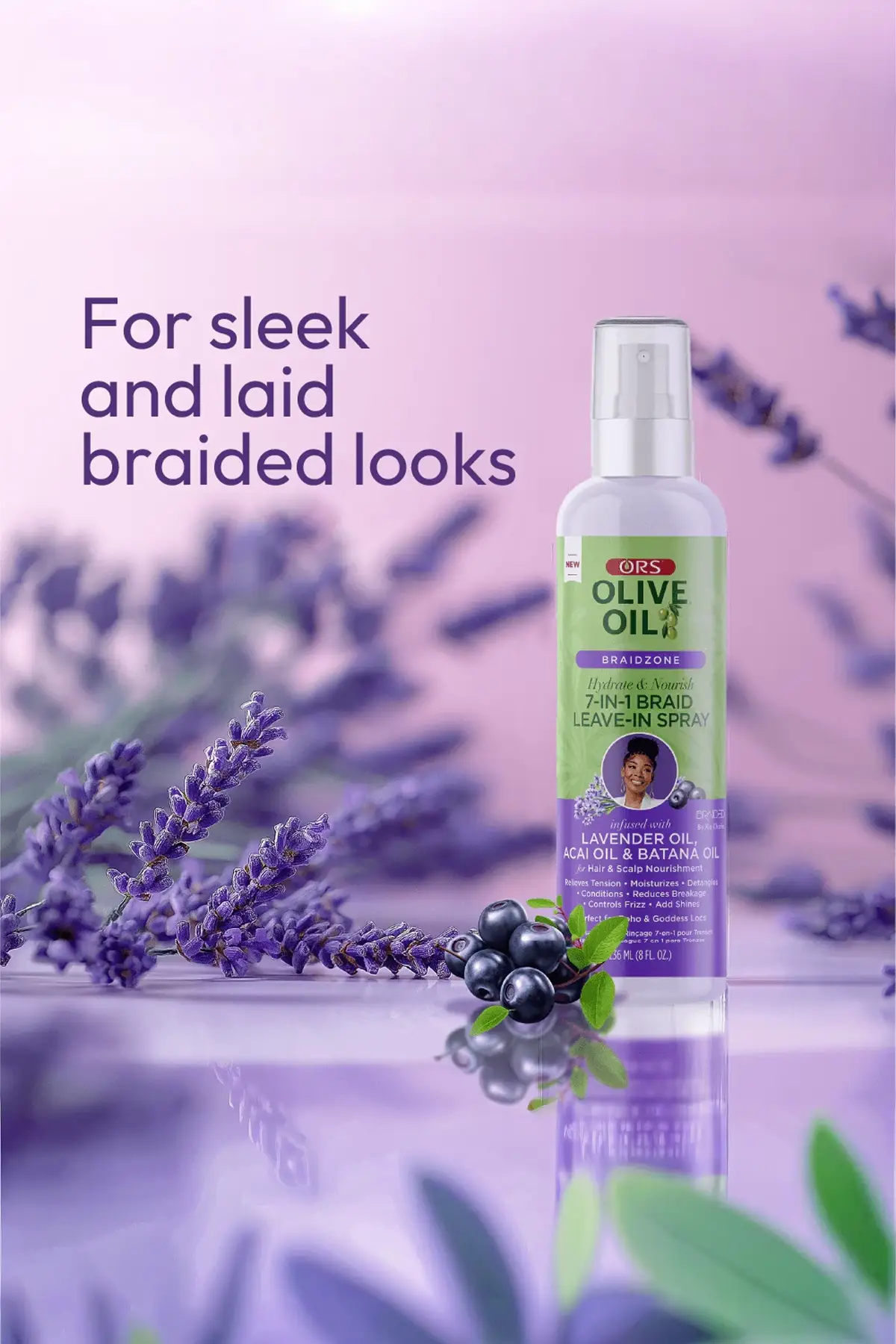 ORS OLIVE OIL BRAIDZONE 7-IN-1 BRAID LEAVE IN SPRAY 8oz ORS