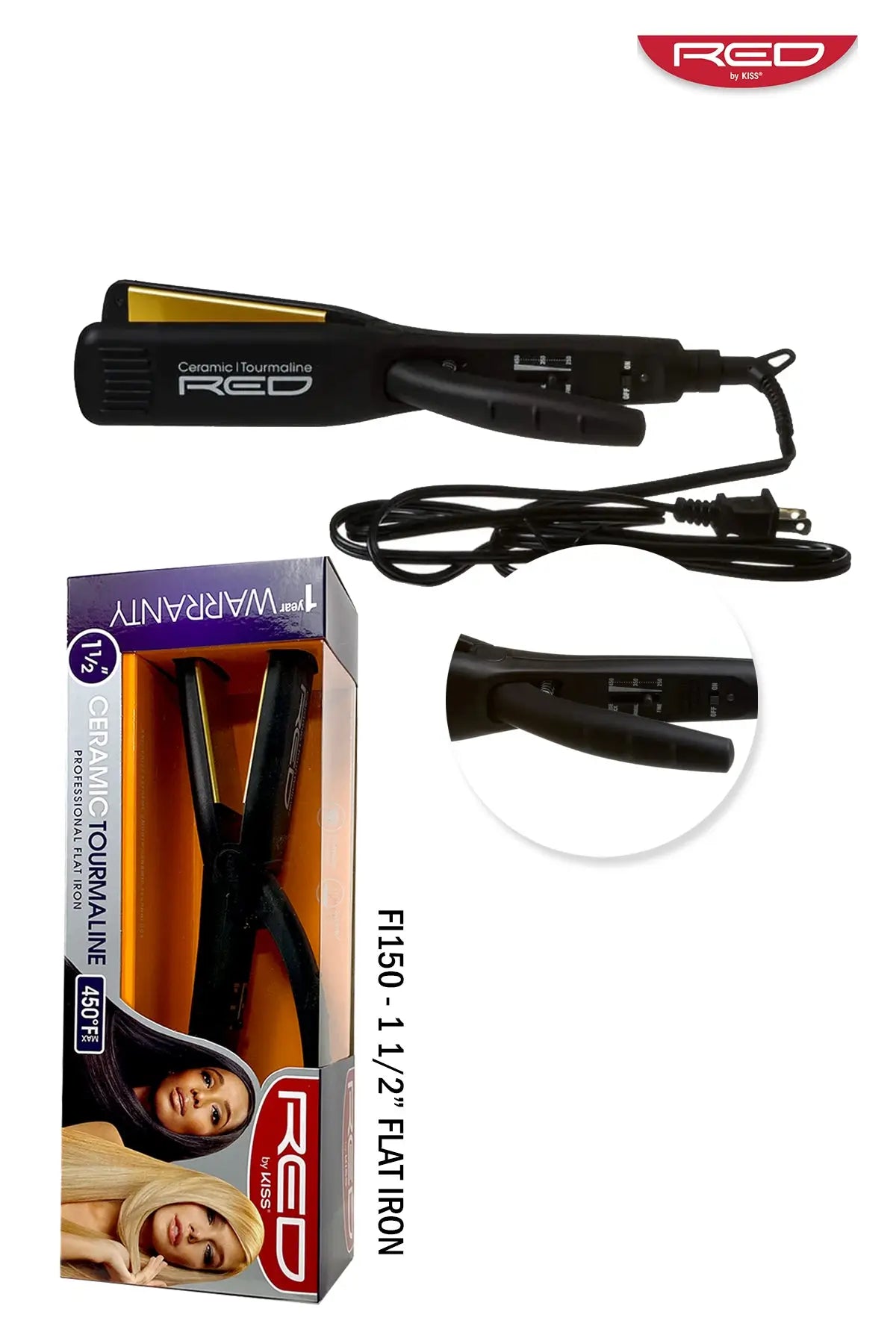 RED BY KISS CERAMIC FLAT IRON - BSW BEAUTY CANADA