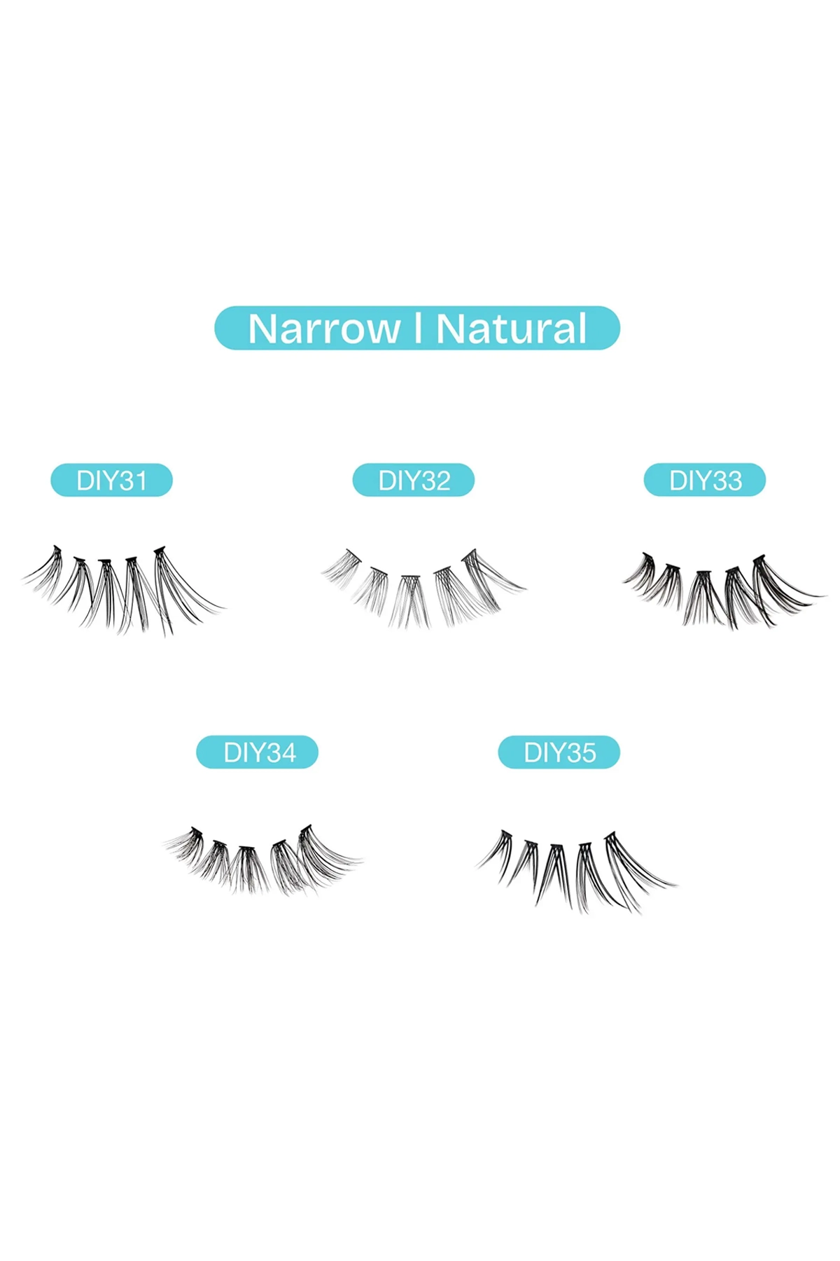 BROADWAY NATURAL DIY CLUSTER LASHES | INDIVISUAL FALSE EYELASHES