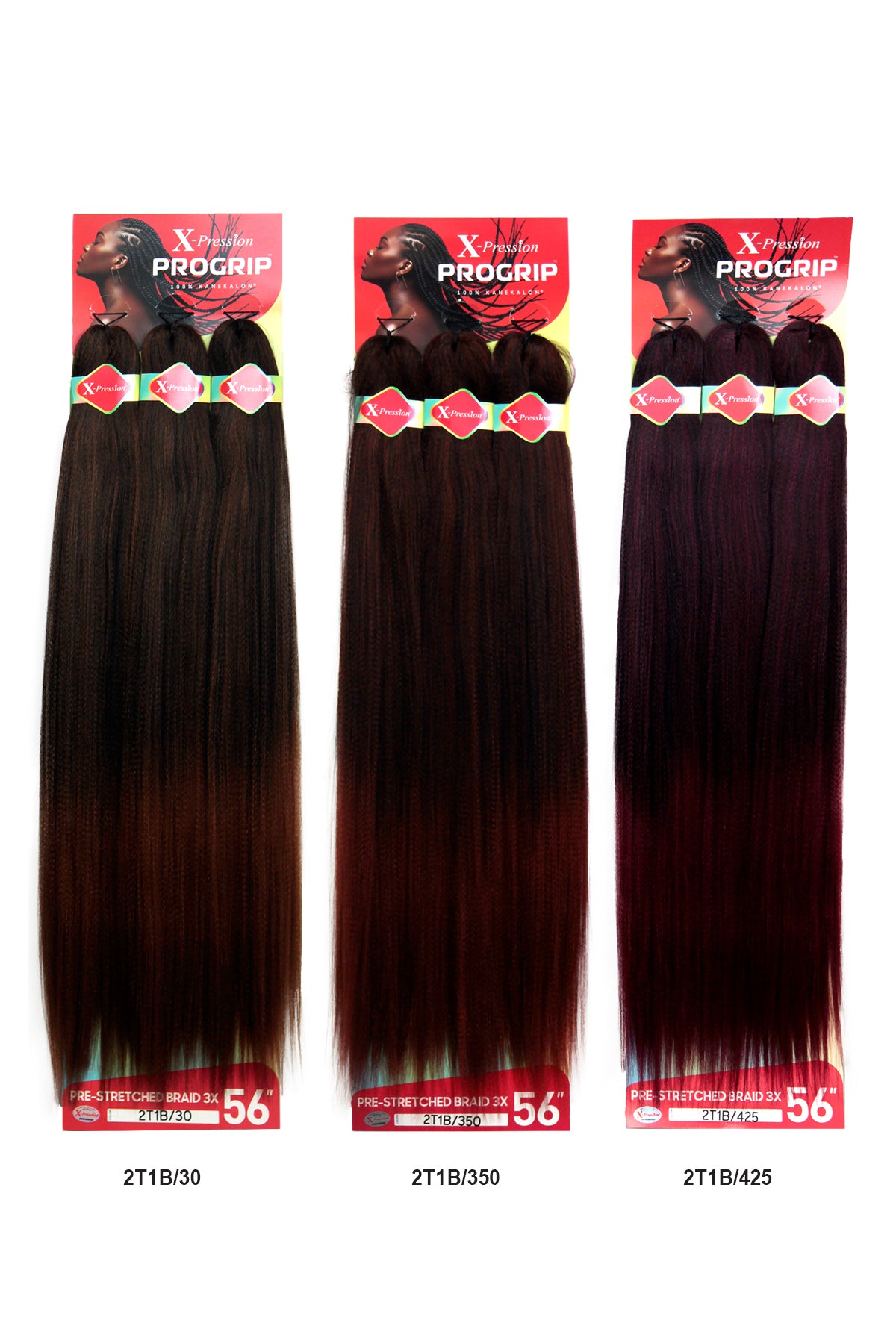 OUTRE X-PRESSION 3X PROGRIP PRE-STRETCHED BRAID 56