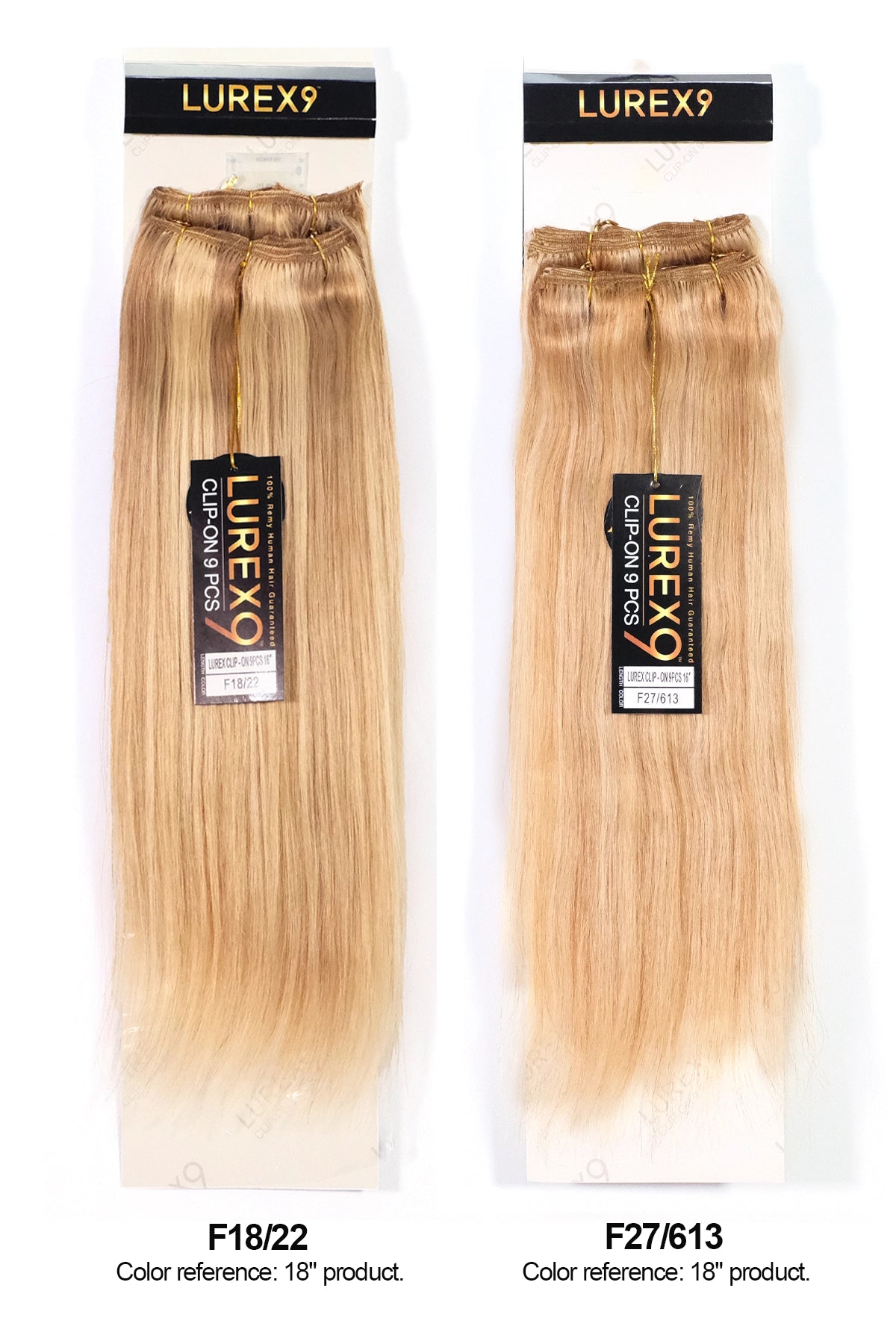 ZURY LUREX 9 EXTENSION À CLIPS 9 PIÈCES LISSE 22"