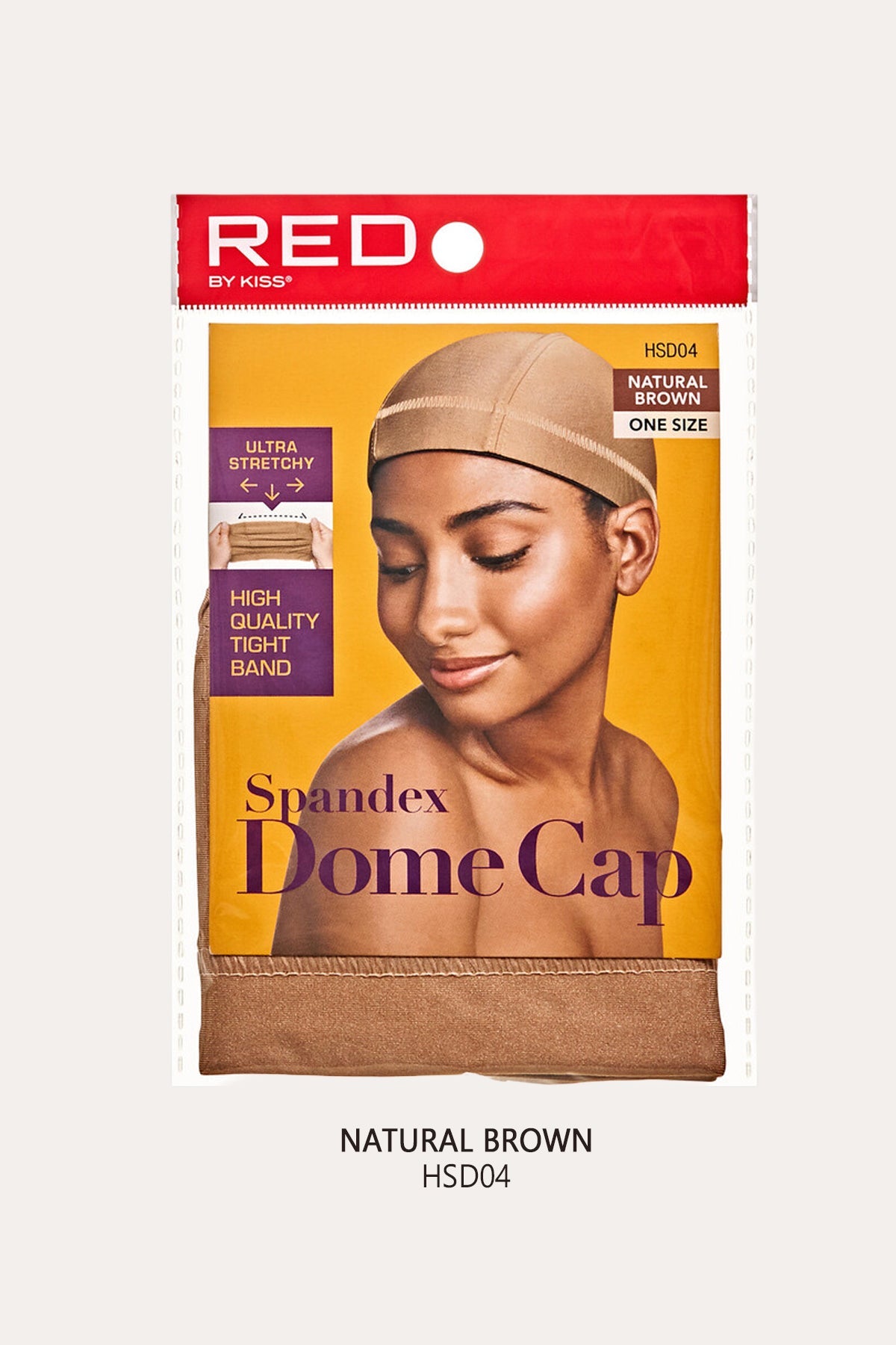 RED SPANDEX DOME CAP RED BY KISS