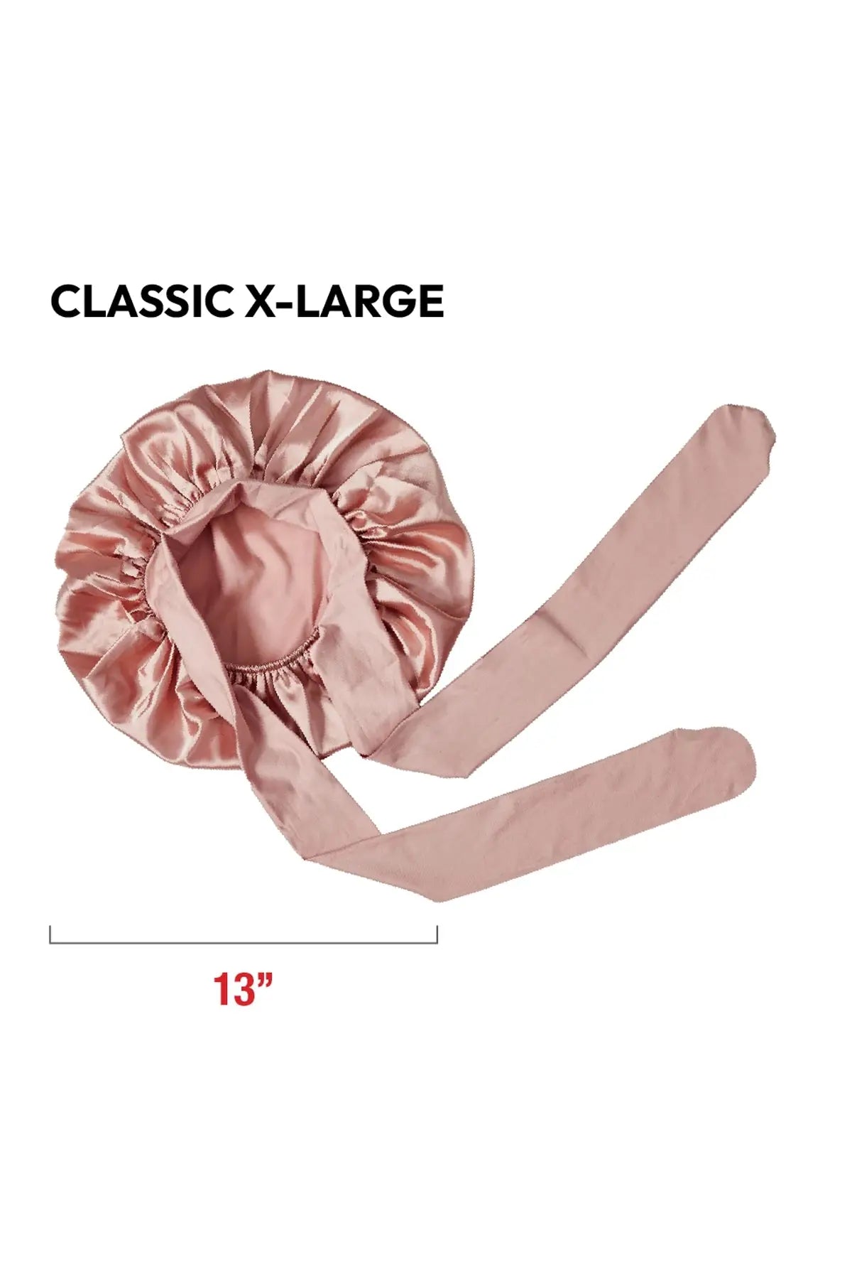 RED BY KISS ADJUSTABLE SATIN BONNET – X-LARGE RED BEAUTY