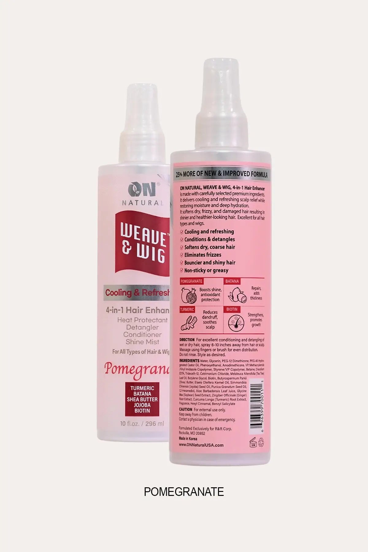 ON NATURAL 4 IN 1 HAIR ENHANCER 10oz ON NATURAL