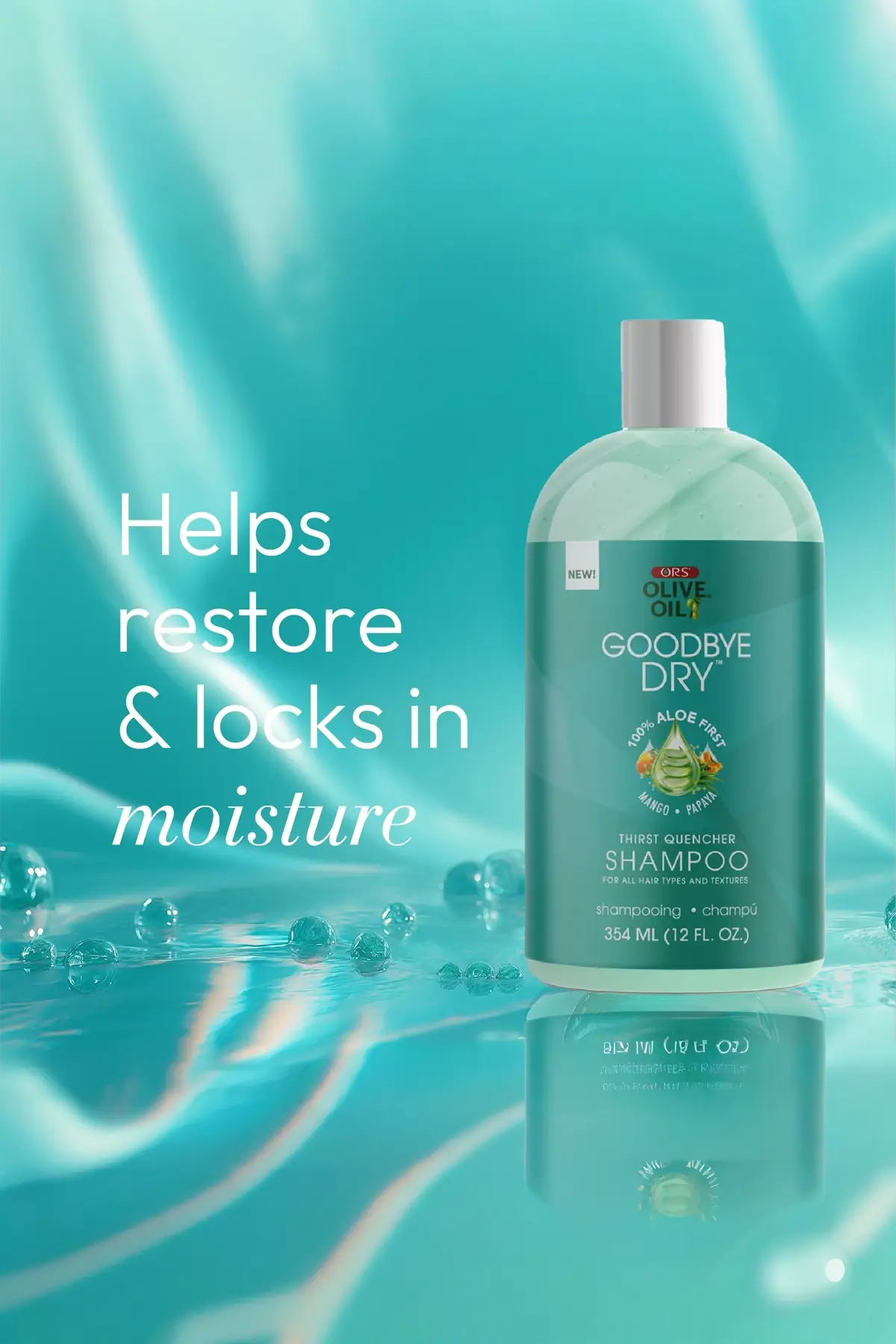 ORS OLIVE OIL GOODBYE DRY THIRST QUENCHER SHAMPOO 12oz ORS