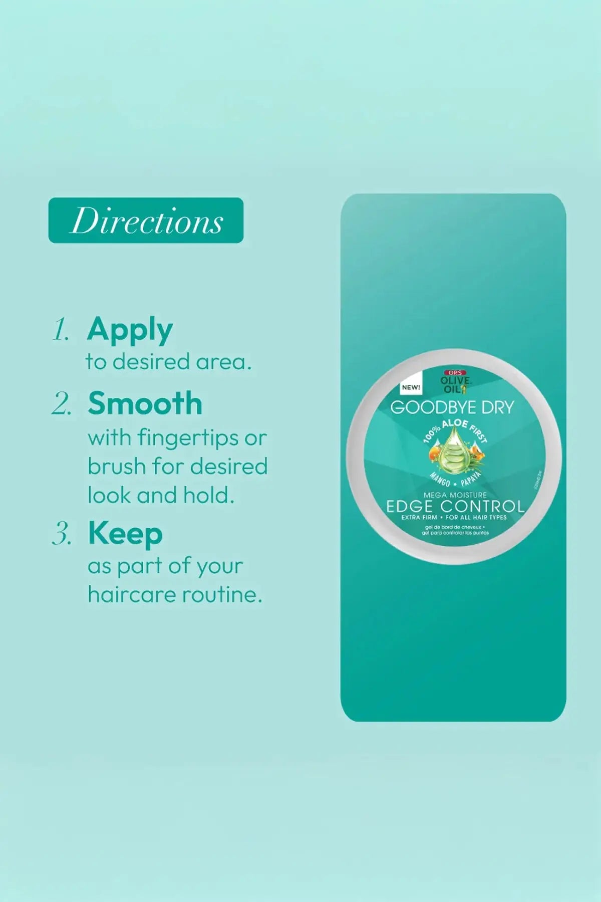 ORS OLIVE OIL GOODBYE DRY MEGA MOISTURE EDGE CONTROL 2.25oz ORS